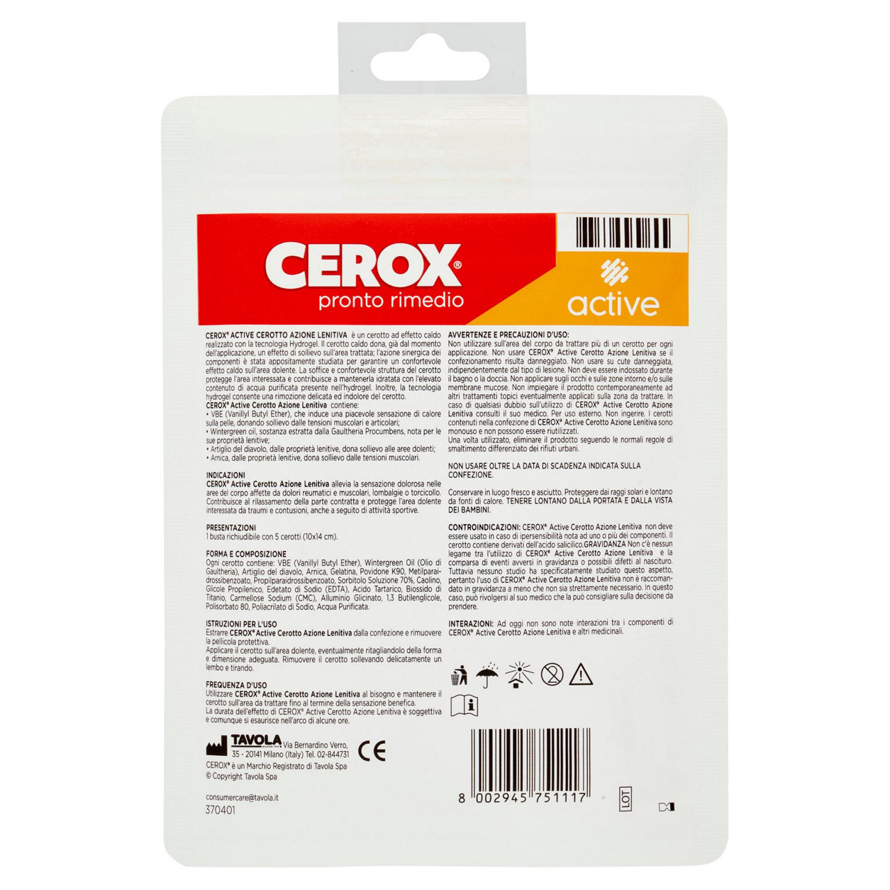 Cerotto caldo cerox active azione lenitiva x5 pz 1 - Immagine 41