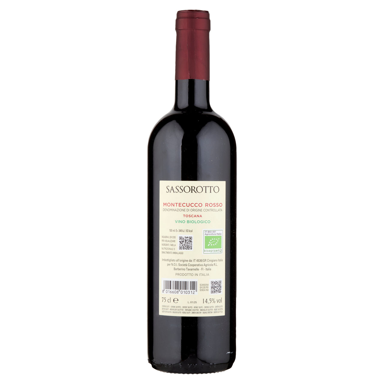 Vino rosso Montecucco Rosso DOC Toscana bio 750 ml - Immagine 41