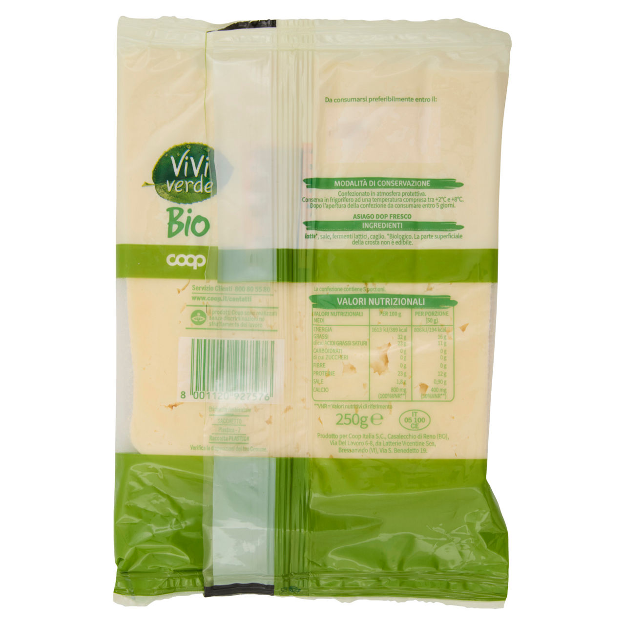 Formaggio Asiago DOP fresco bio 250 gr - Immagine 41