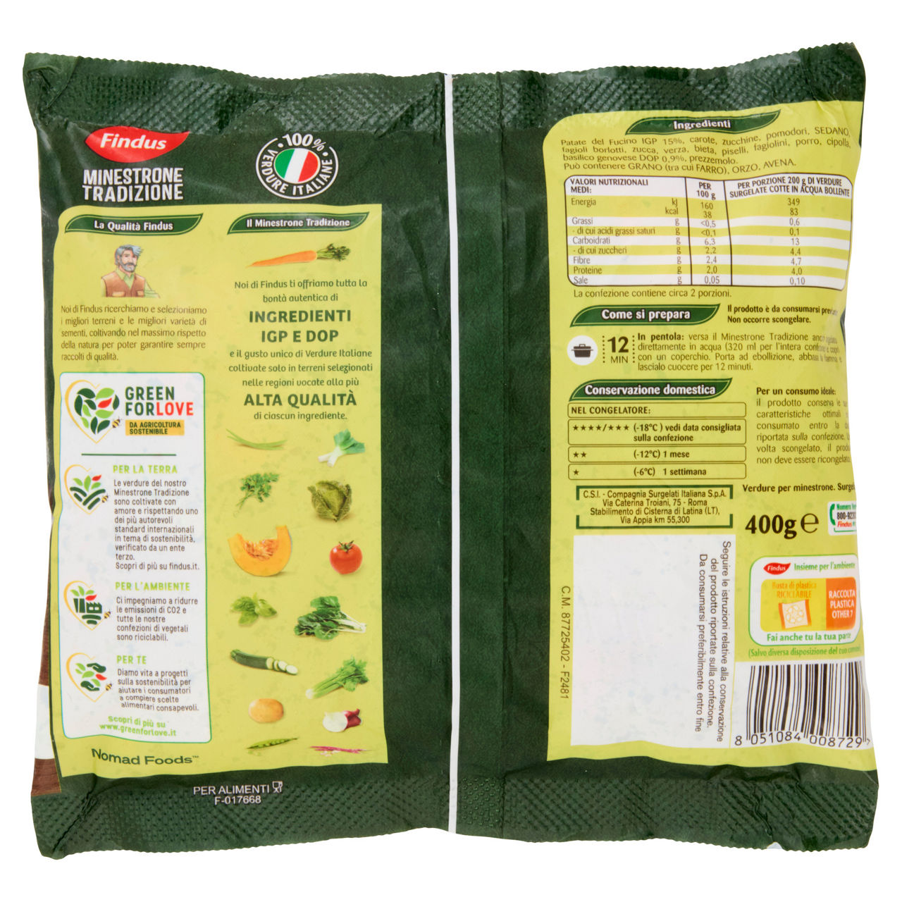 Minestrone tradizionale surgelato 400 gr - Immagine 31