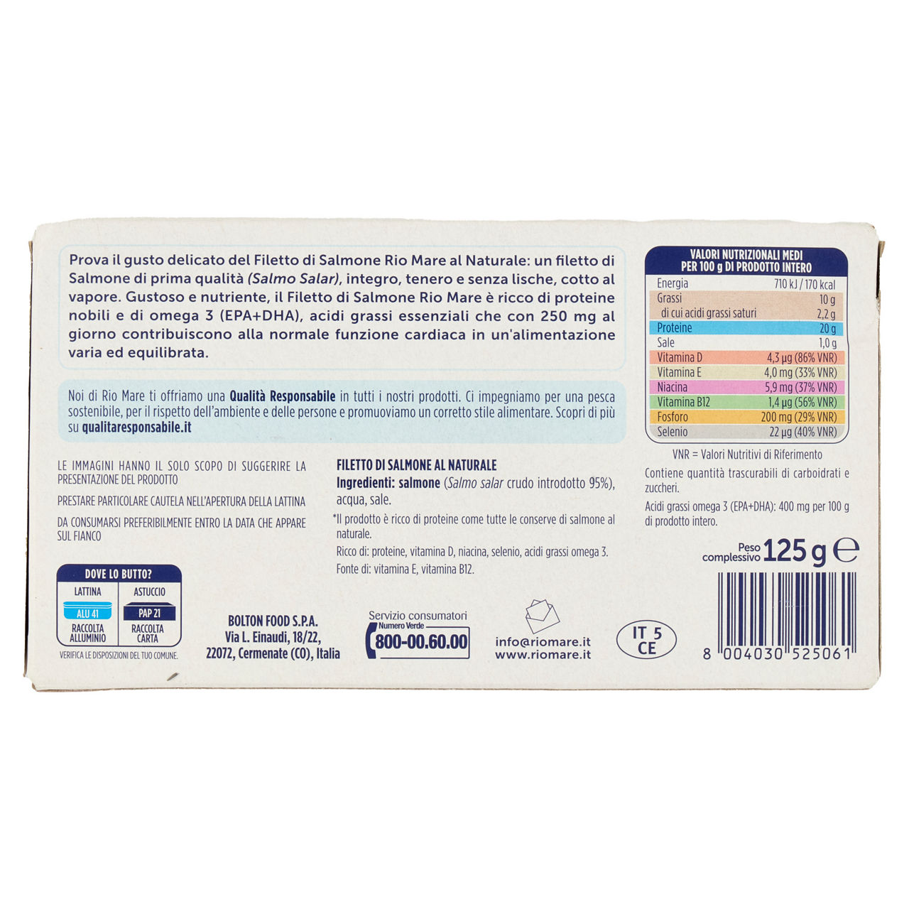 Filetti di salmone cotti al vapore naturali scatola gr.125 - Immagine 51