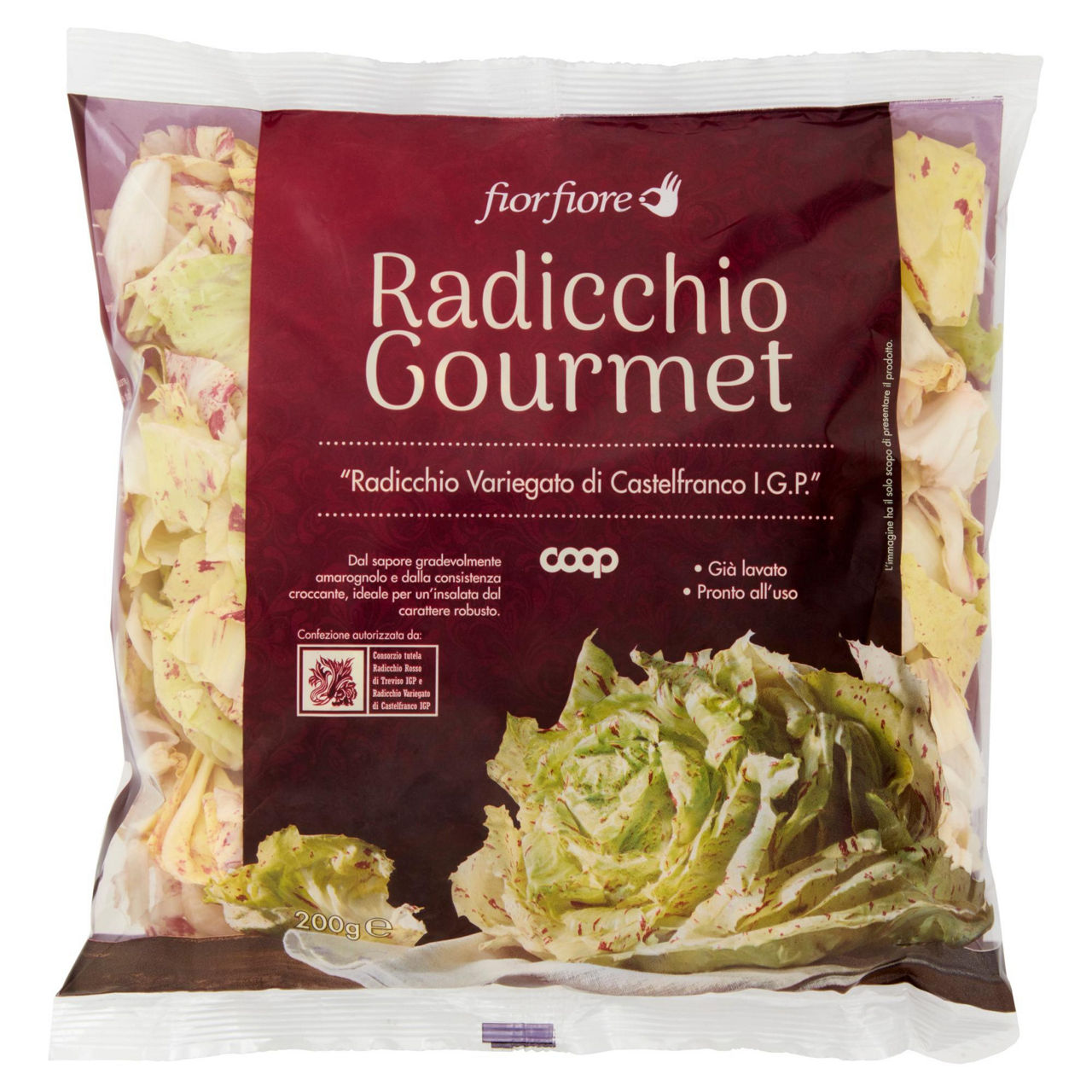 Radicchio Variegato di Castelfranco IGP 200 gr - Immagine 01