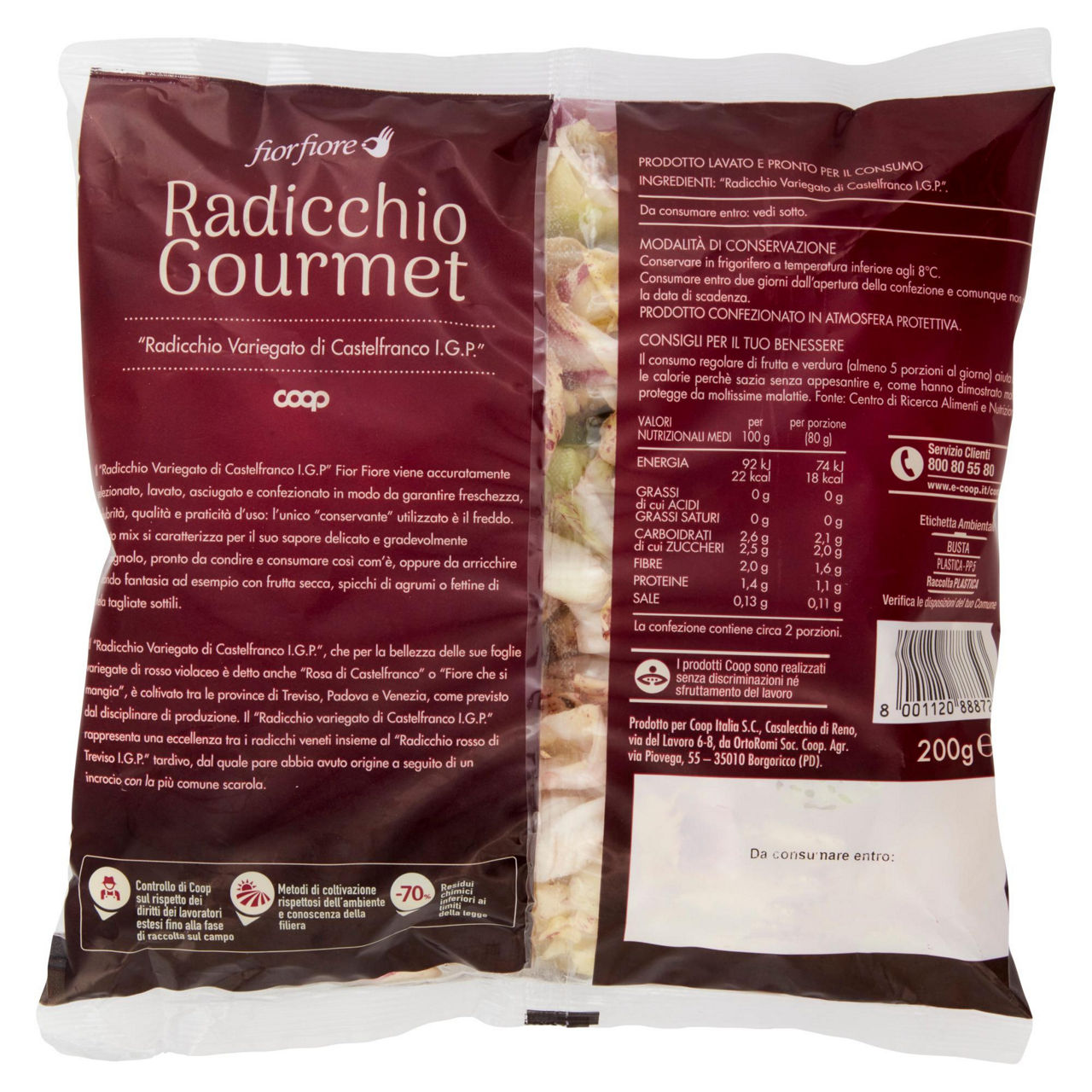 Radicchio Variegato di Castelfranco IGP 200 gr - Immagine 51
