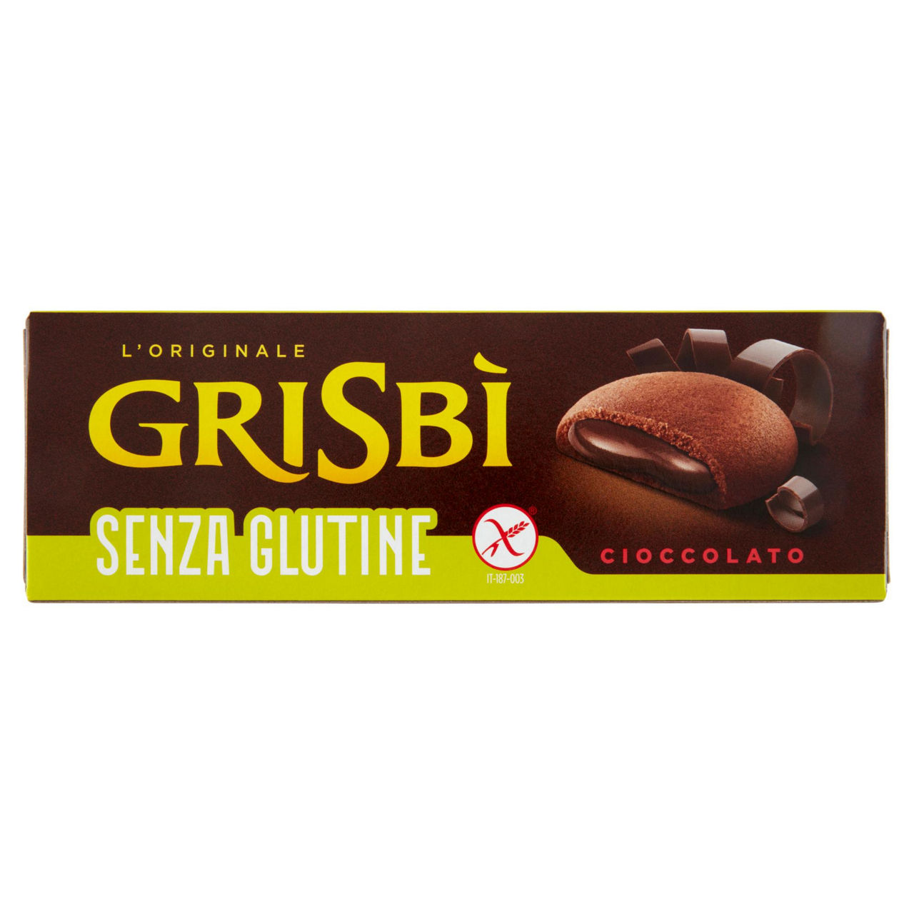 Biscotti Grisbì ripieni di crema al cioccolato senza glutine 150 gr