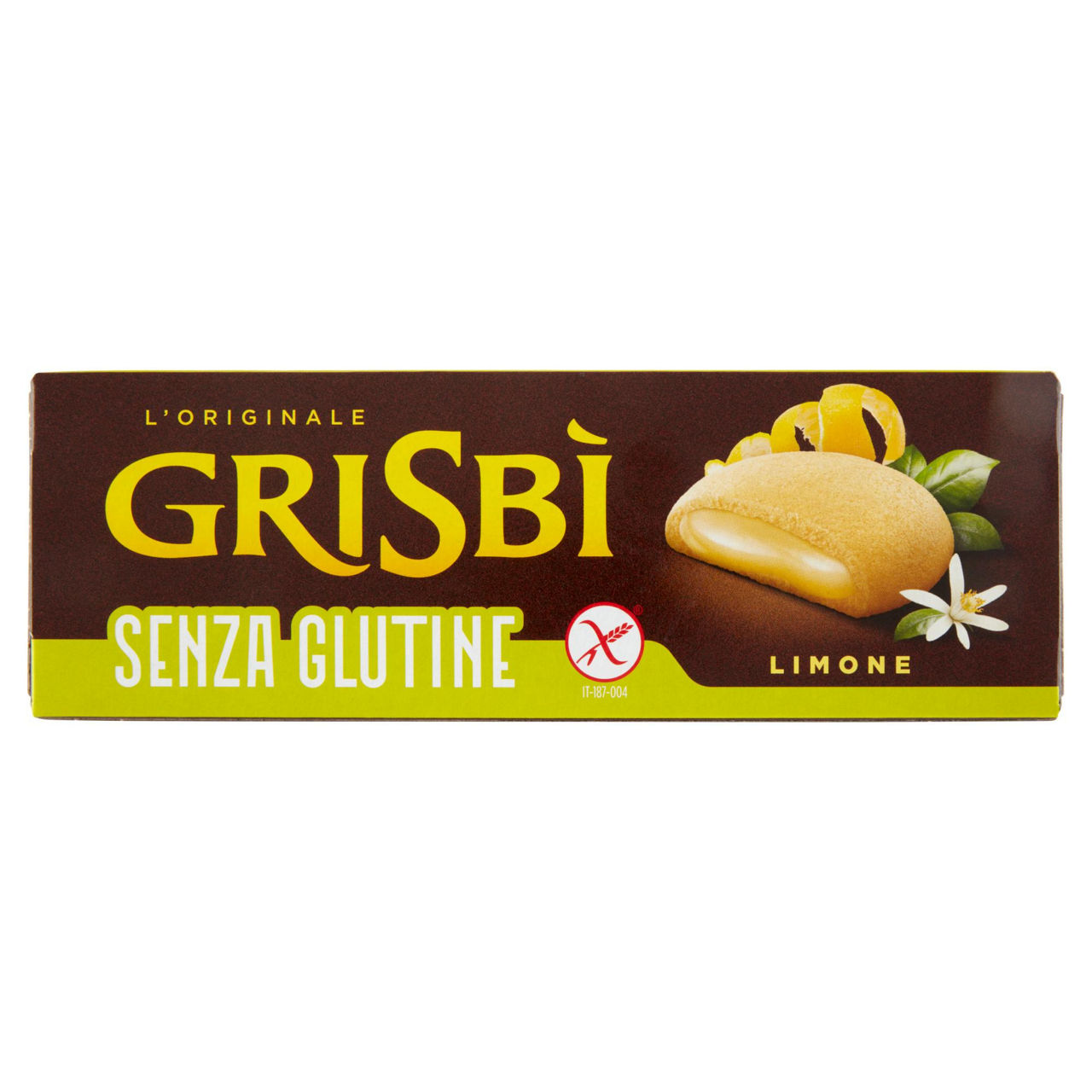 Biscotti Grisbì ripieni di crema al limone senza glutine 150 gr