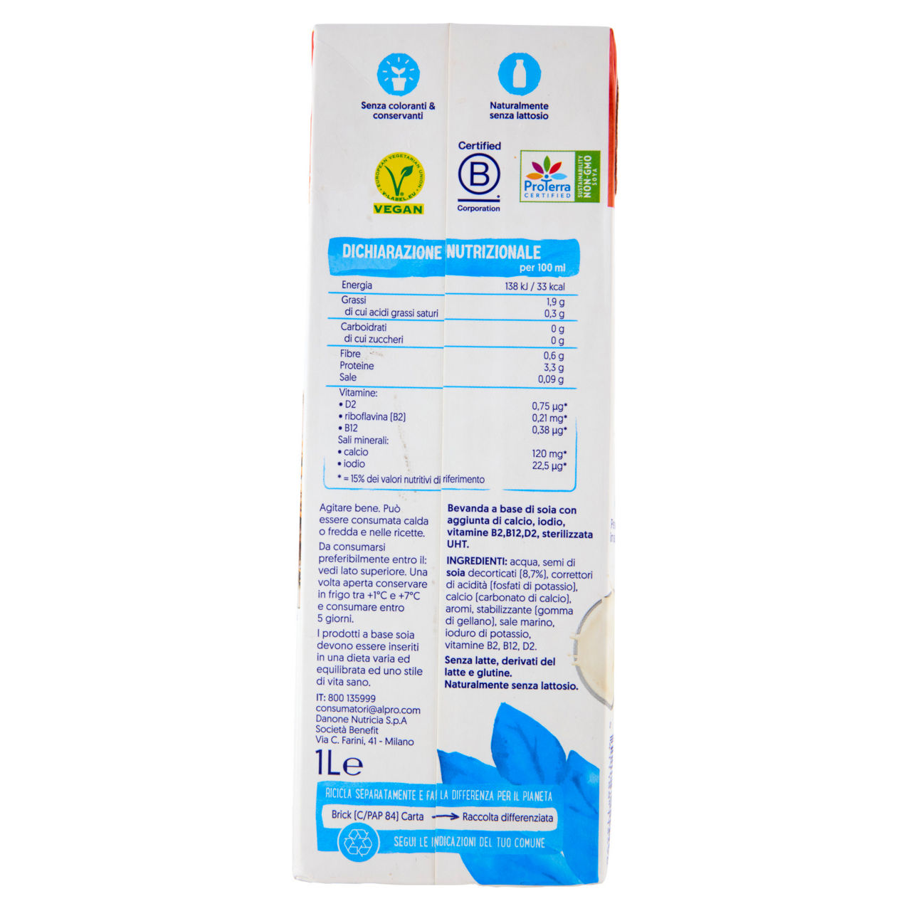 Bevanda di soia senza zuccheri 1 lt - Immagine 111