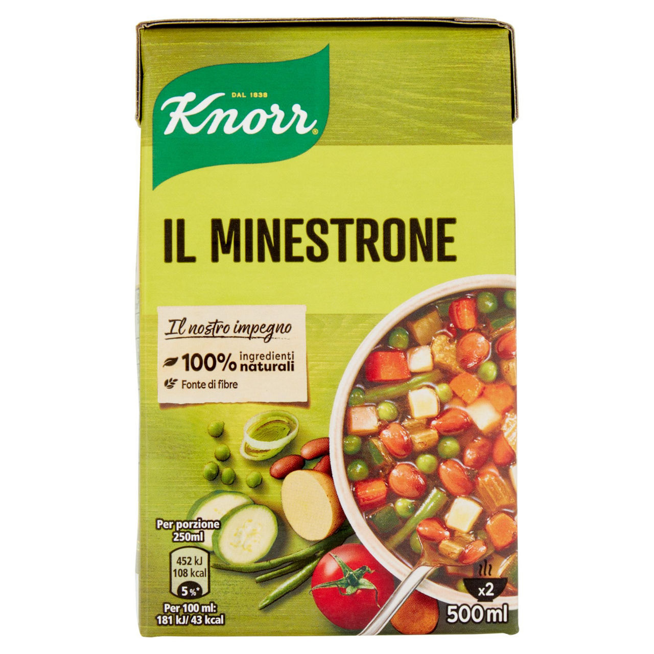 Minestrone tradizionale knorr brick ml.500 - Immagine 01