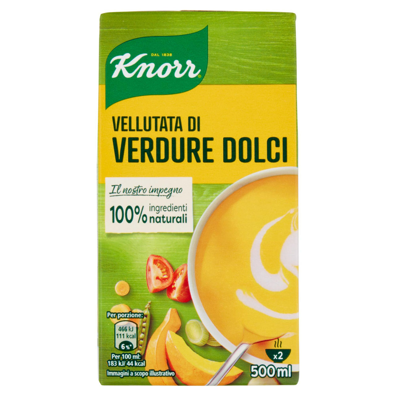 Vellutata di verdure dolci knorr brick ml.500