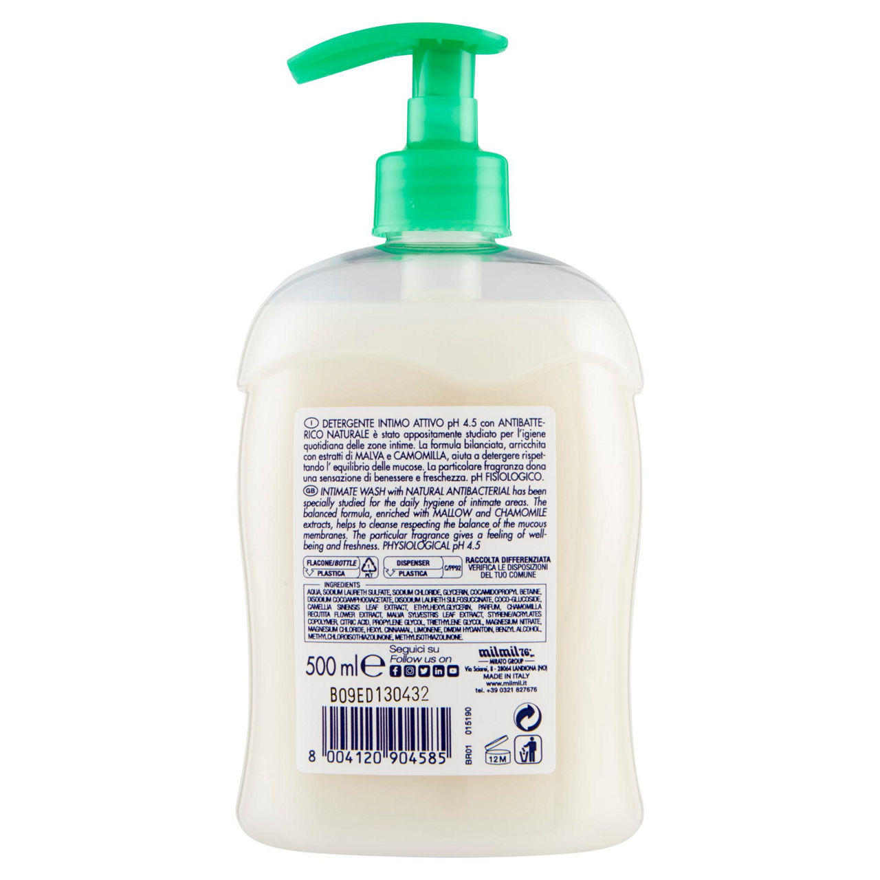 Milmil detergente intimo fresco & delicato 500ml. - Immagine 21