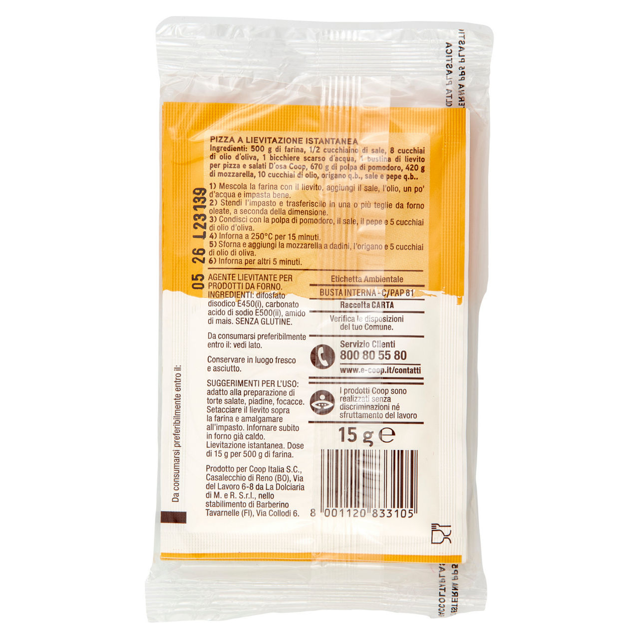 Lievito per pizza e salati 3 pz x 15 gr - Immagine 11