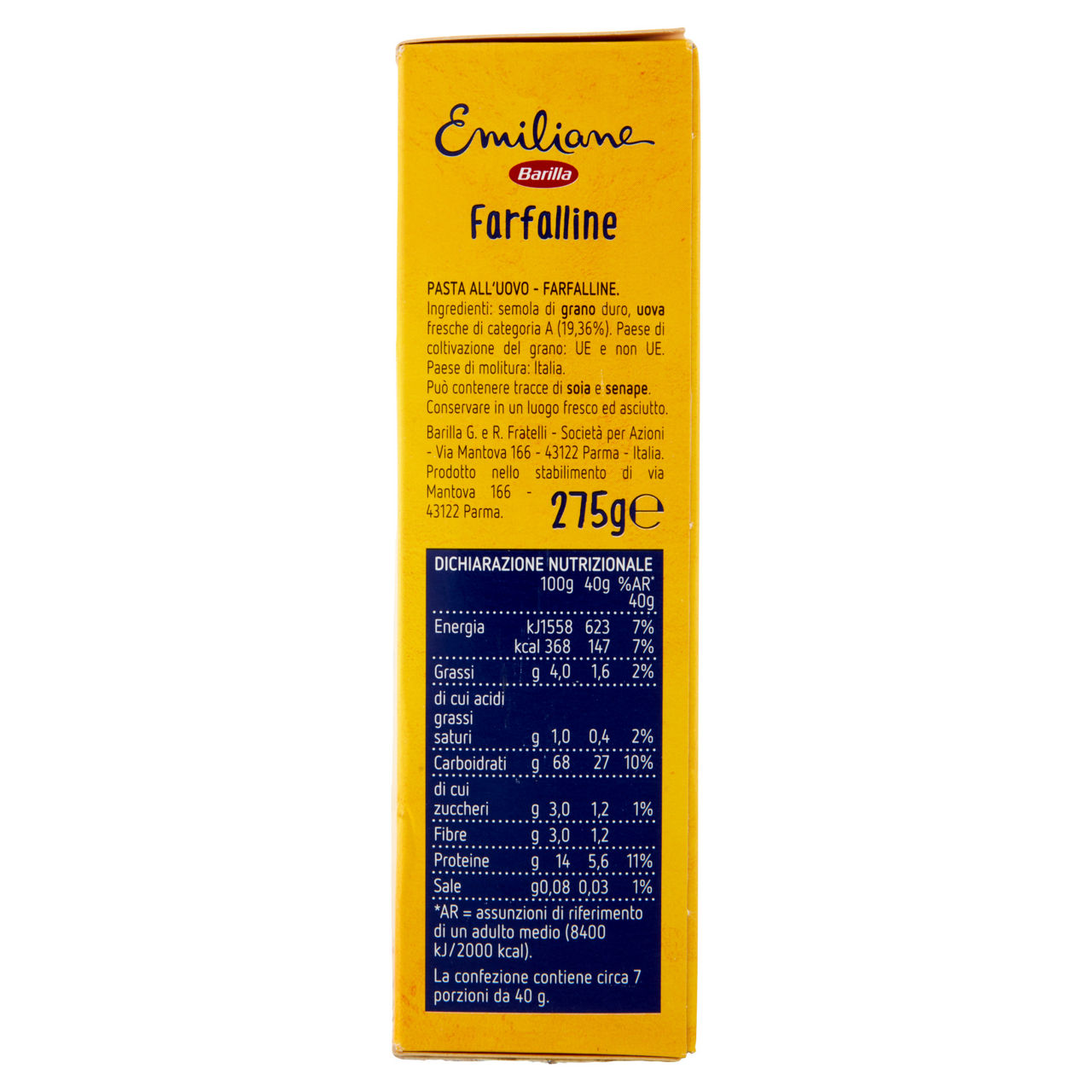 Farfalline pasta all'uovo 275 gr - Immagine 41