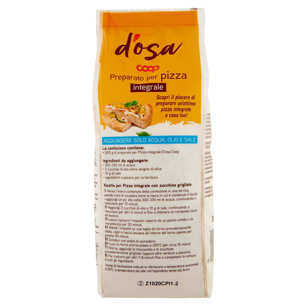 Preparato per pizza integrale 500 gr - Immagine 81