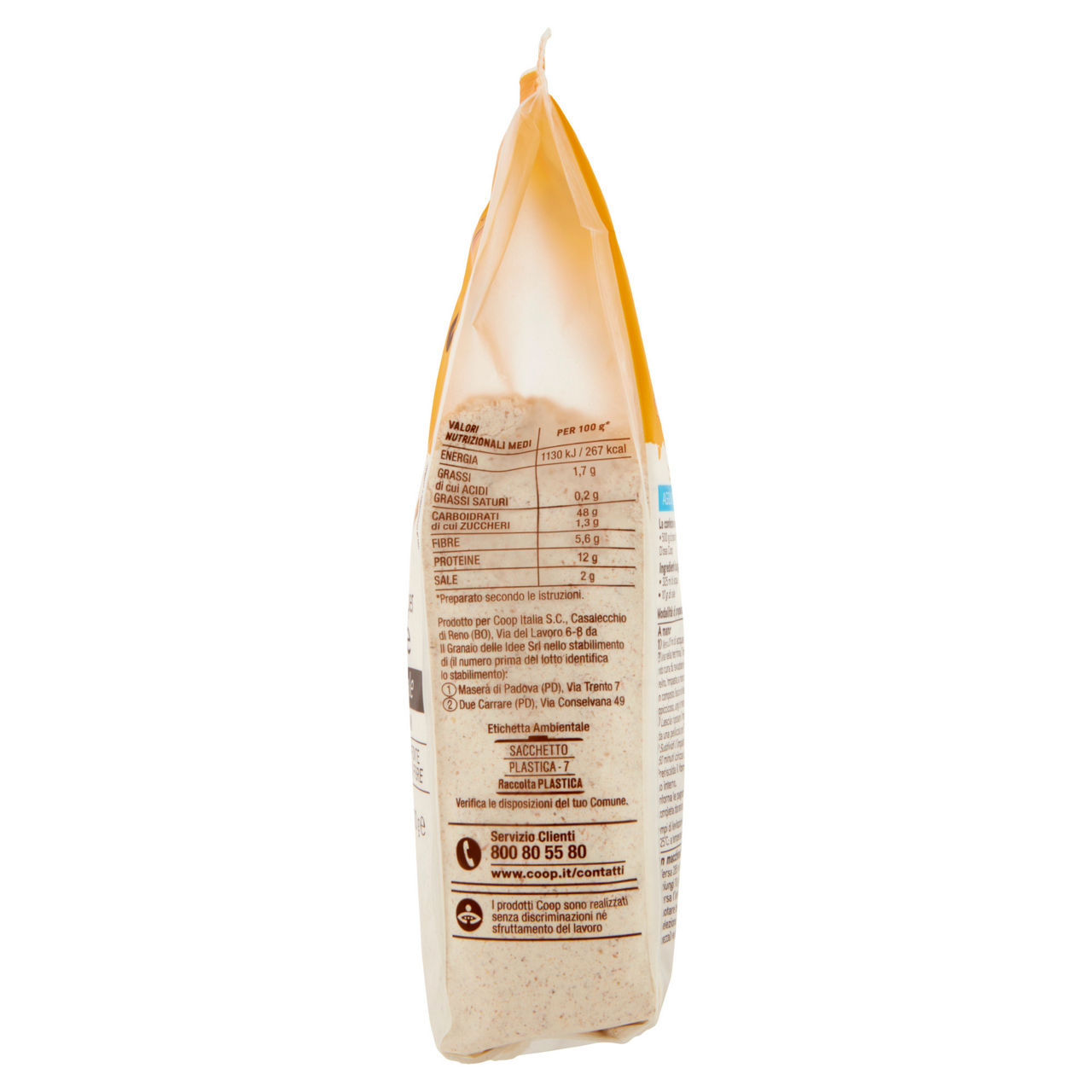 Preparato per pane con farina integrale e di legumi 500 gr - Immagine 71
