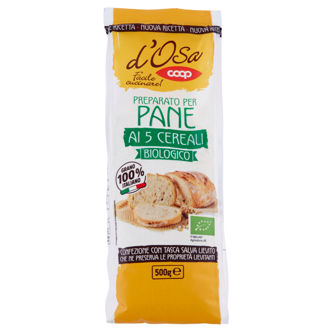 Preparato per pane ai 5 cereali bio 500 gr - Immagine 11