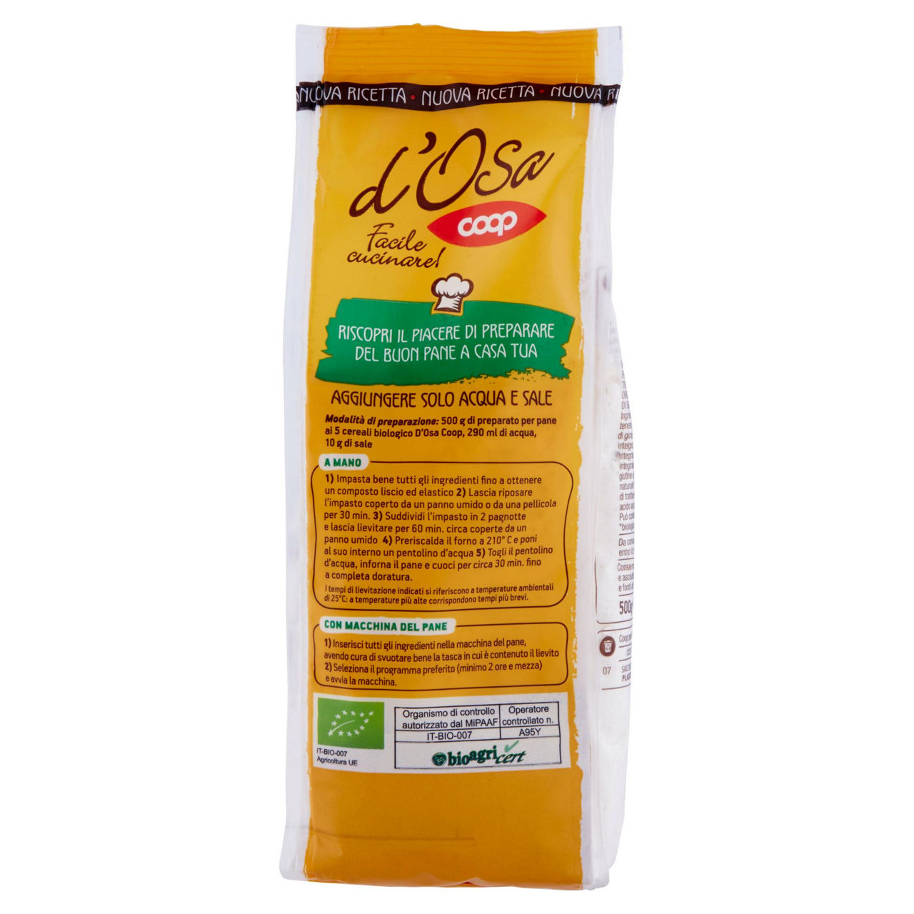 Preparato per pane ai 5 cereali bio 500 gr - Immagine 101