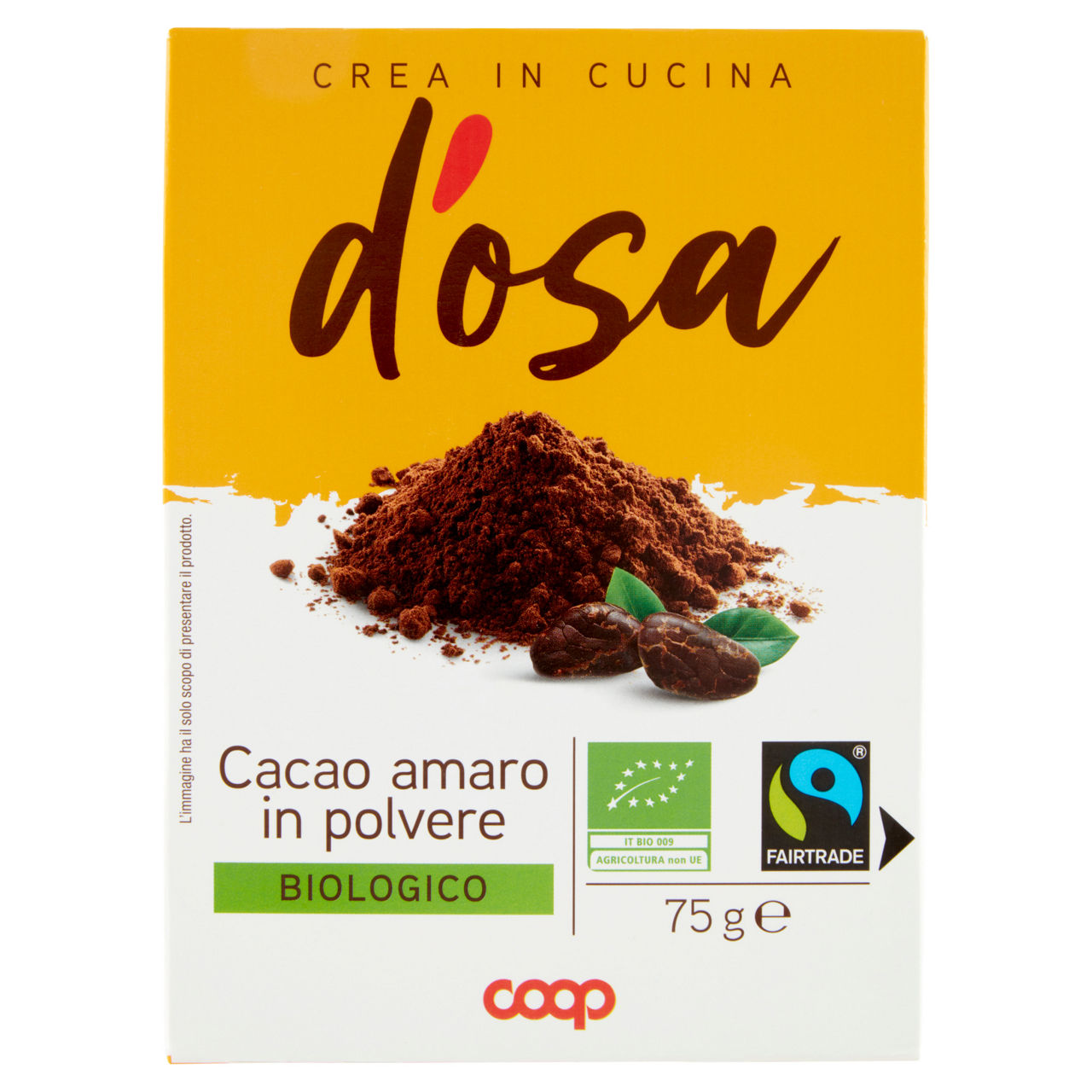 Cacao amaro in polvere bio 75 gr - Immagine 01