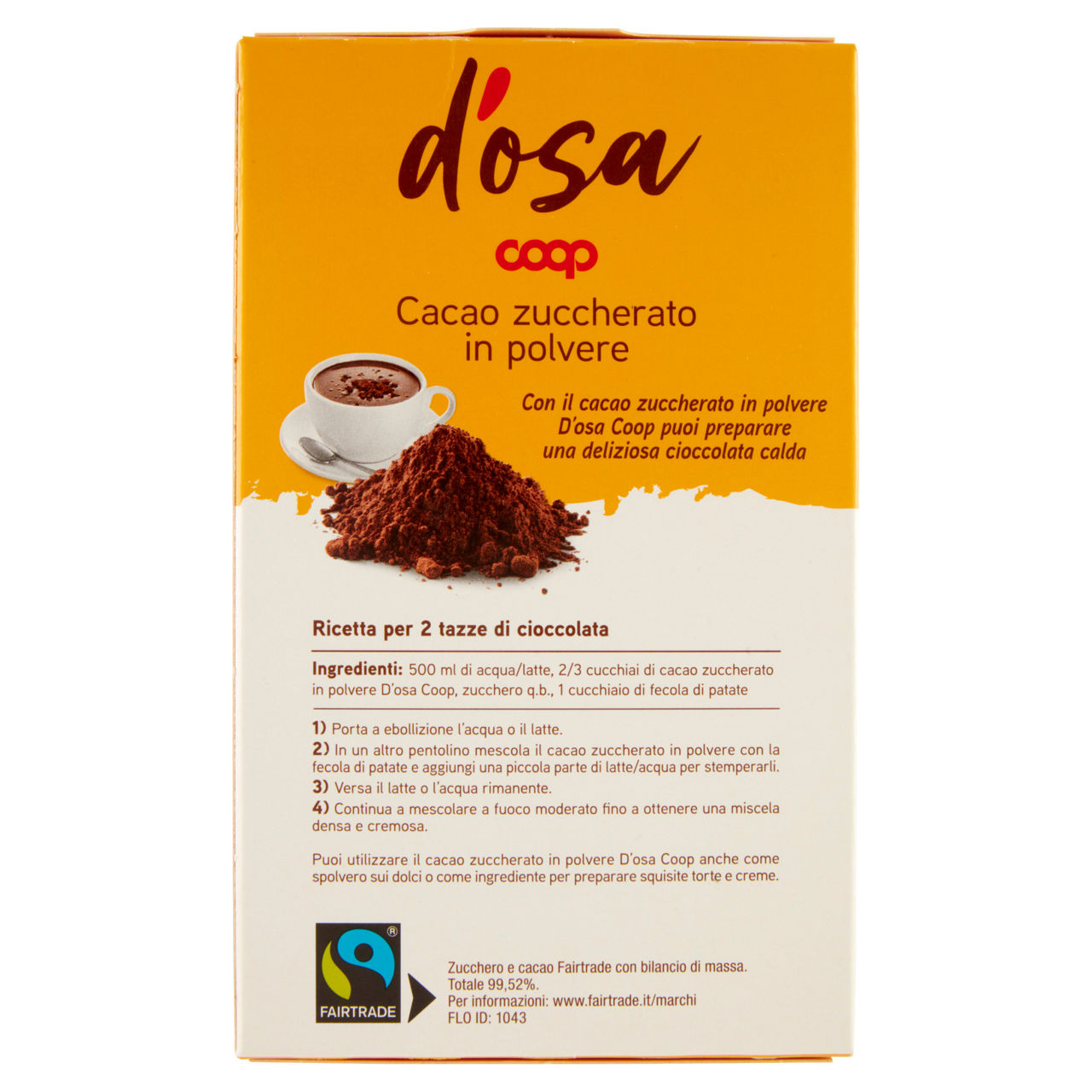 Cacao zuccherato in polvere 250 gr - Immagine 51