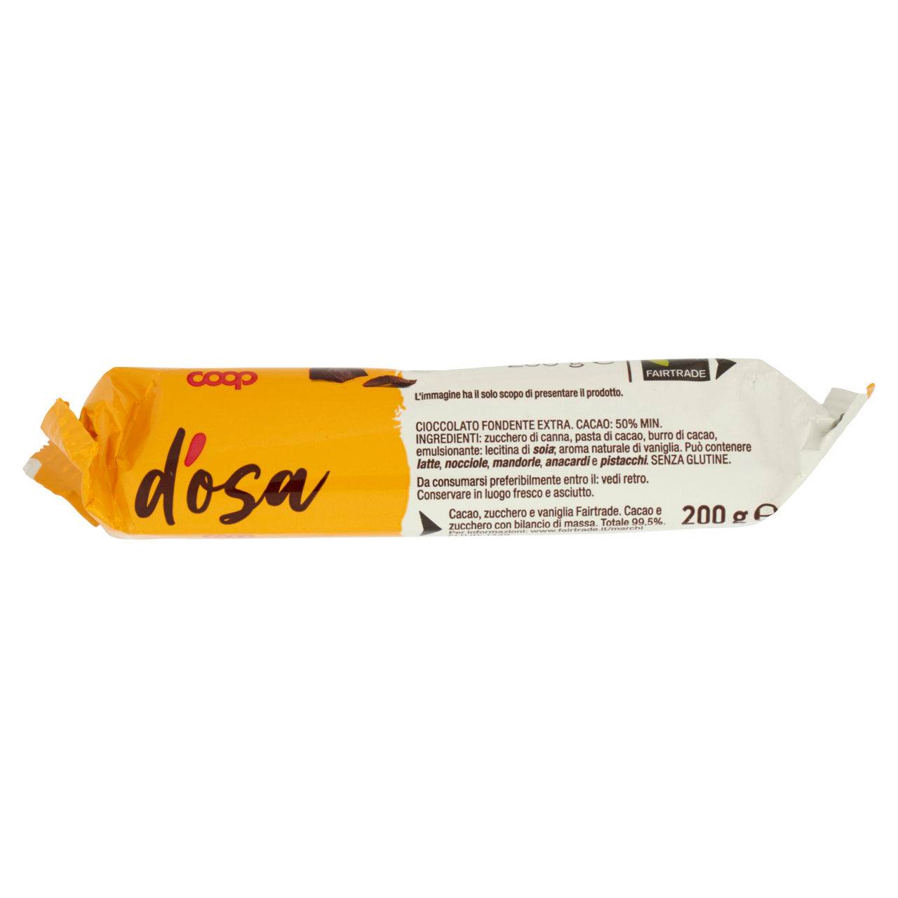 Tavoletta blocco di cioccolato fondente extra 200 gr - Immagine 21