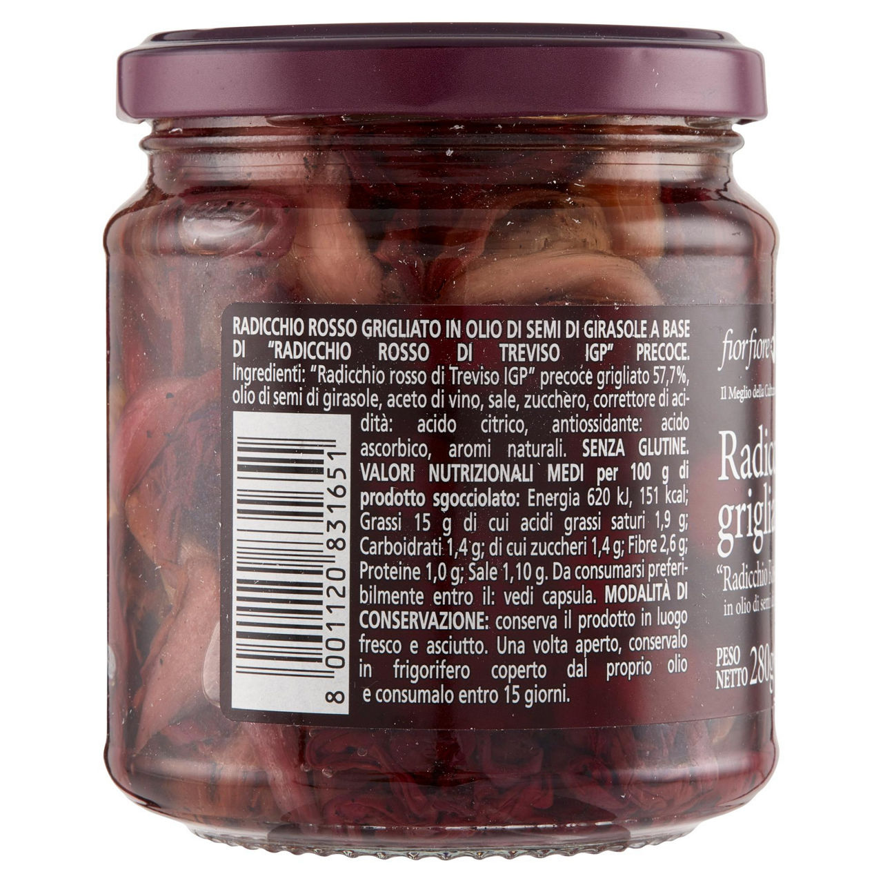 Radicchio rosso grigliato a base di Radicchio Rosso di Treviso IGP precose 280 gr - Immagine 21