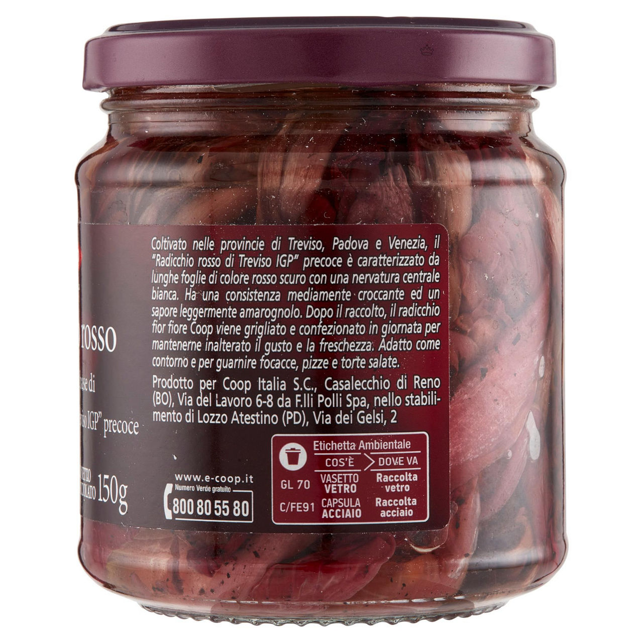 Radicchio rosso grigliato a base di Radicchio Rosso di Treviso IGP precose 280 gr - Immagine 41