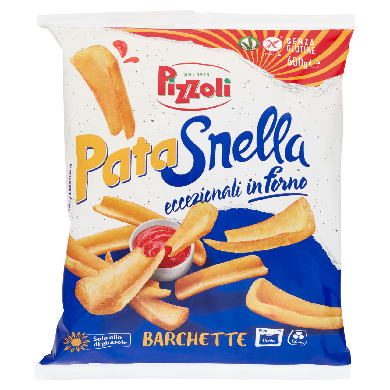 Barchette di patate prefritte surgelate 600 gr