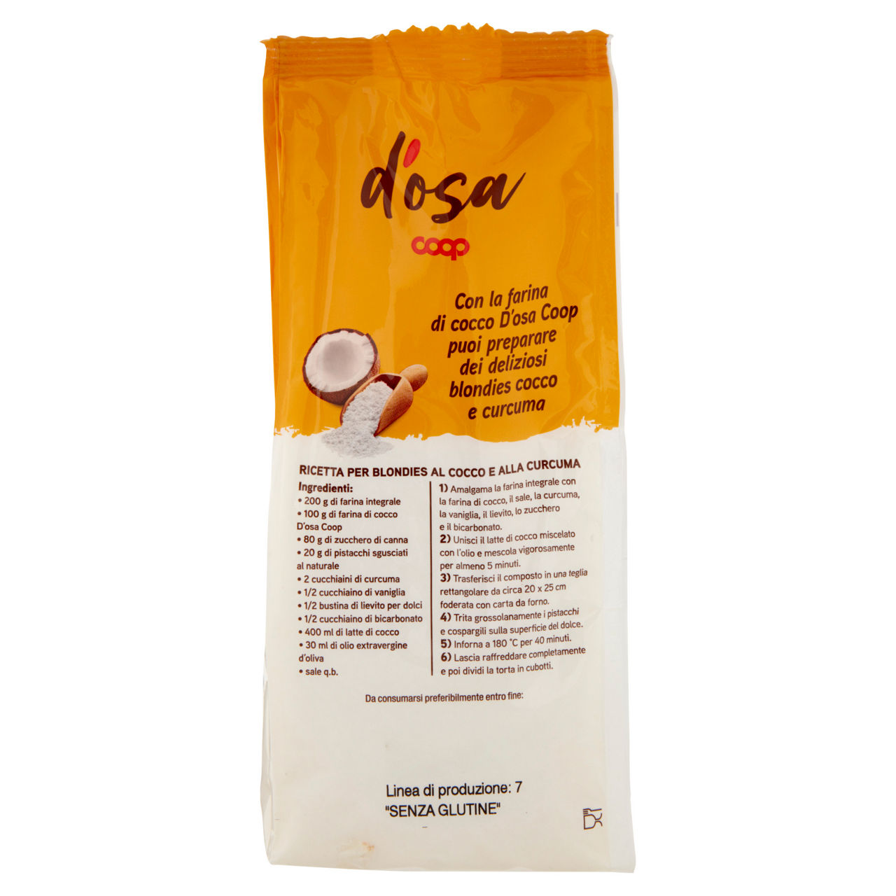 Farina di cocco disidratato macinato 250 gr - Immagine 51