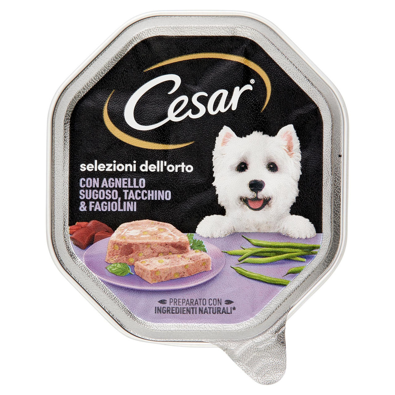 Umido per cani paté con agnello tacchino e fagiolini 150 gr