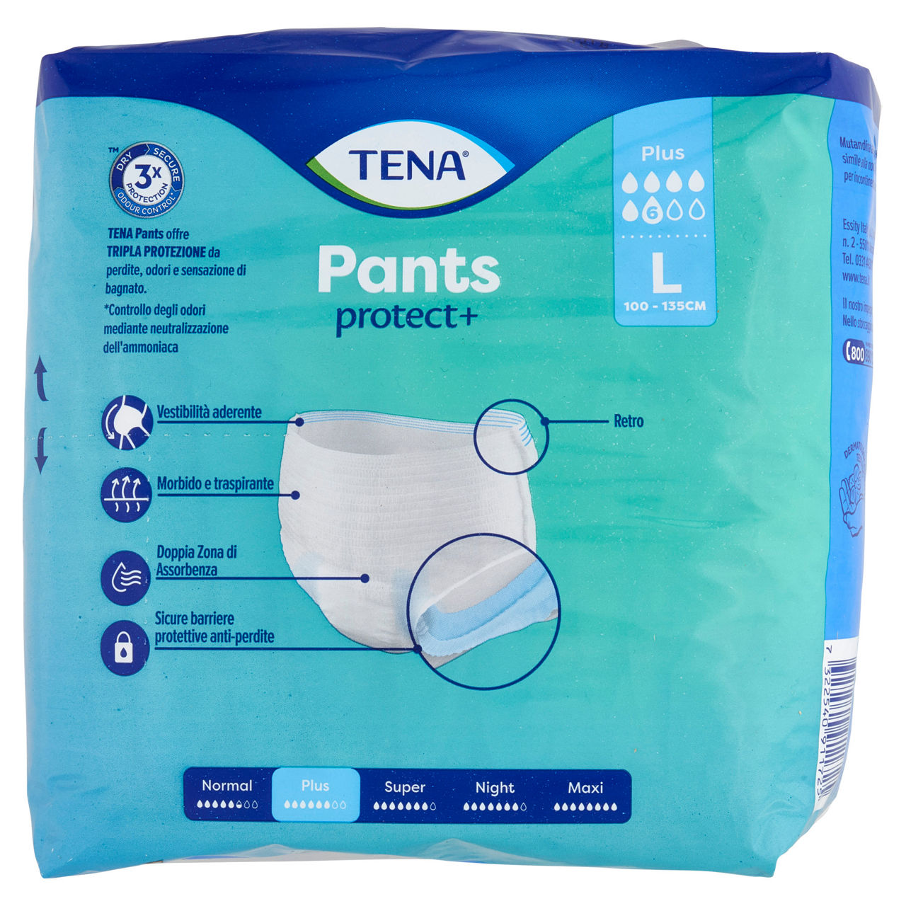 Assorbenti per incontinenza pants plus l 8 pz - Immagine 11