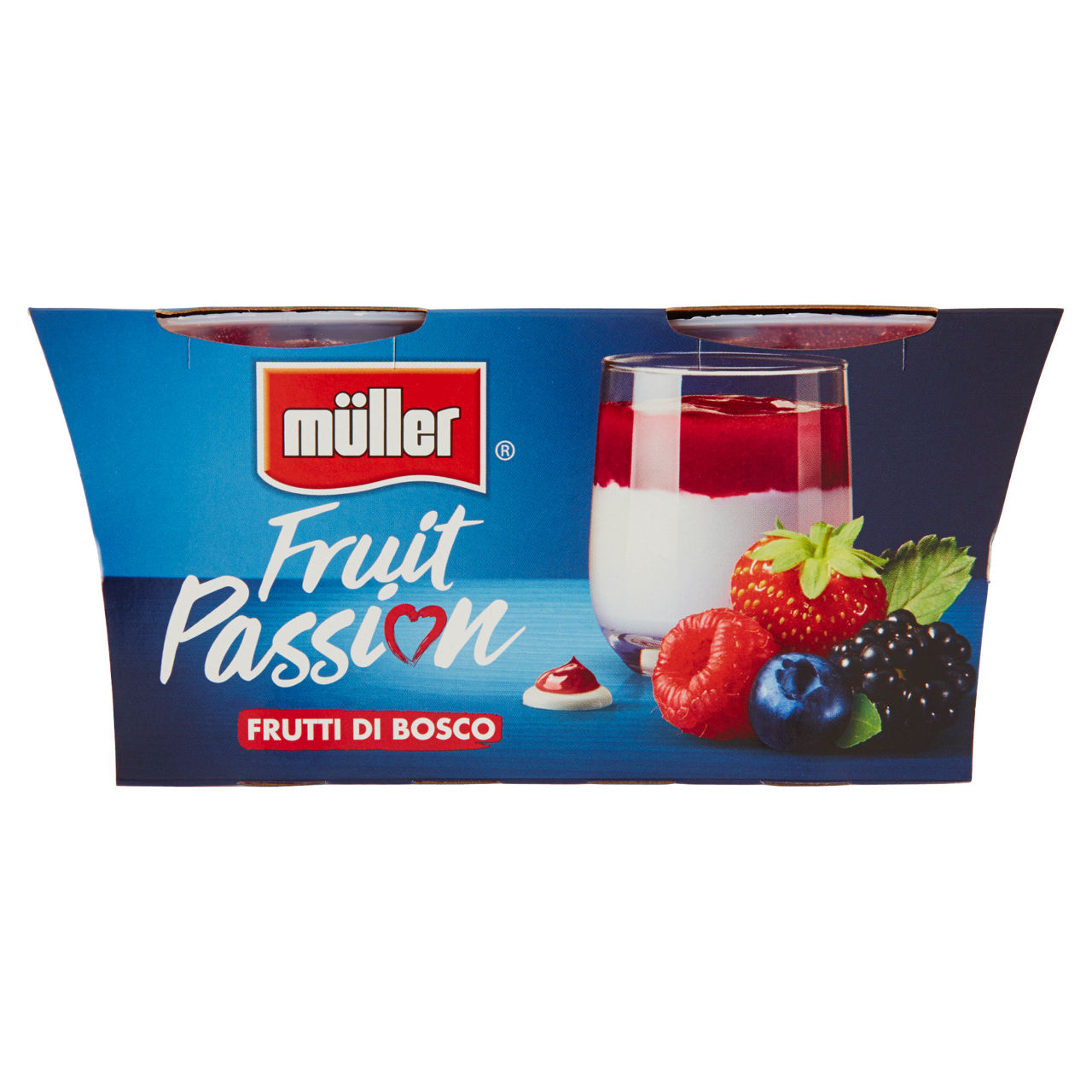 Yogurt fruit passion ai frutti di bosco 2 pz da 125 gr - Immagine 01