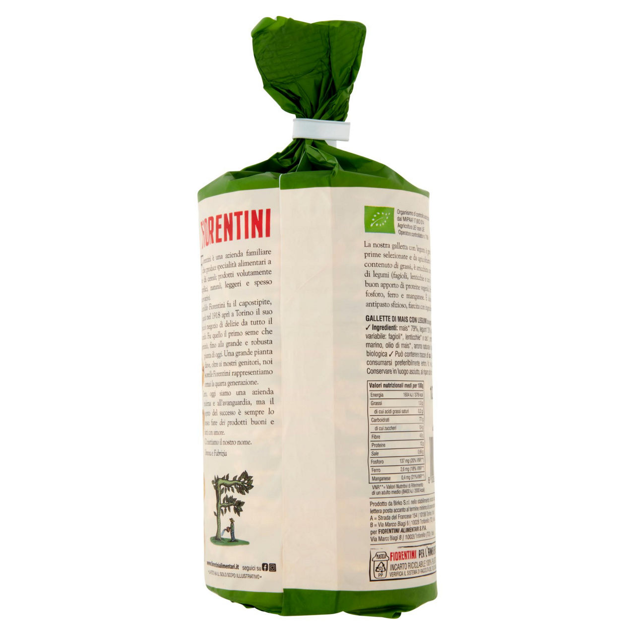 Gallette di mais con legumi senza glutine bio 120 gr - Immagine 51