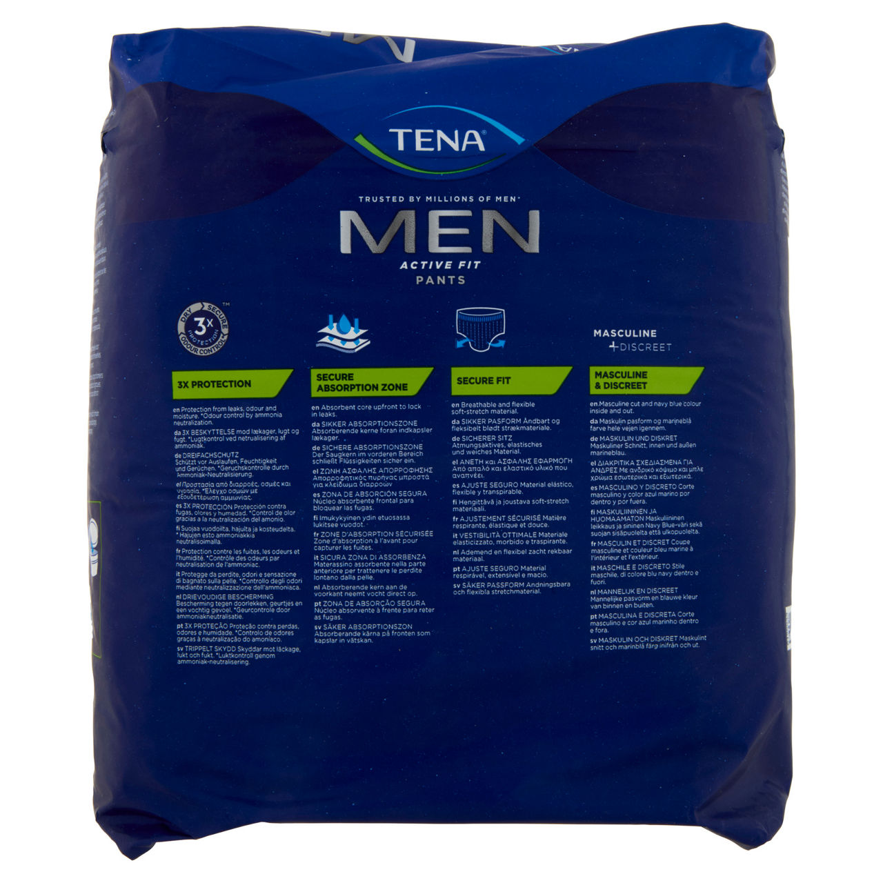 Assorbenti per incontinenza uomo pants active fit s/m 9 pz - Immagine 11