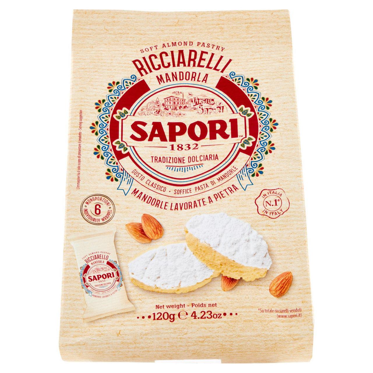 Ricciarelli alla mandorla 120 gr