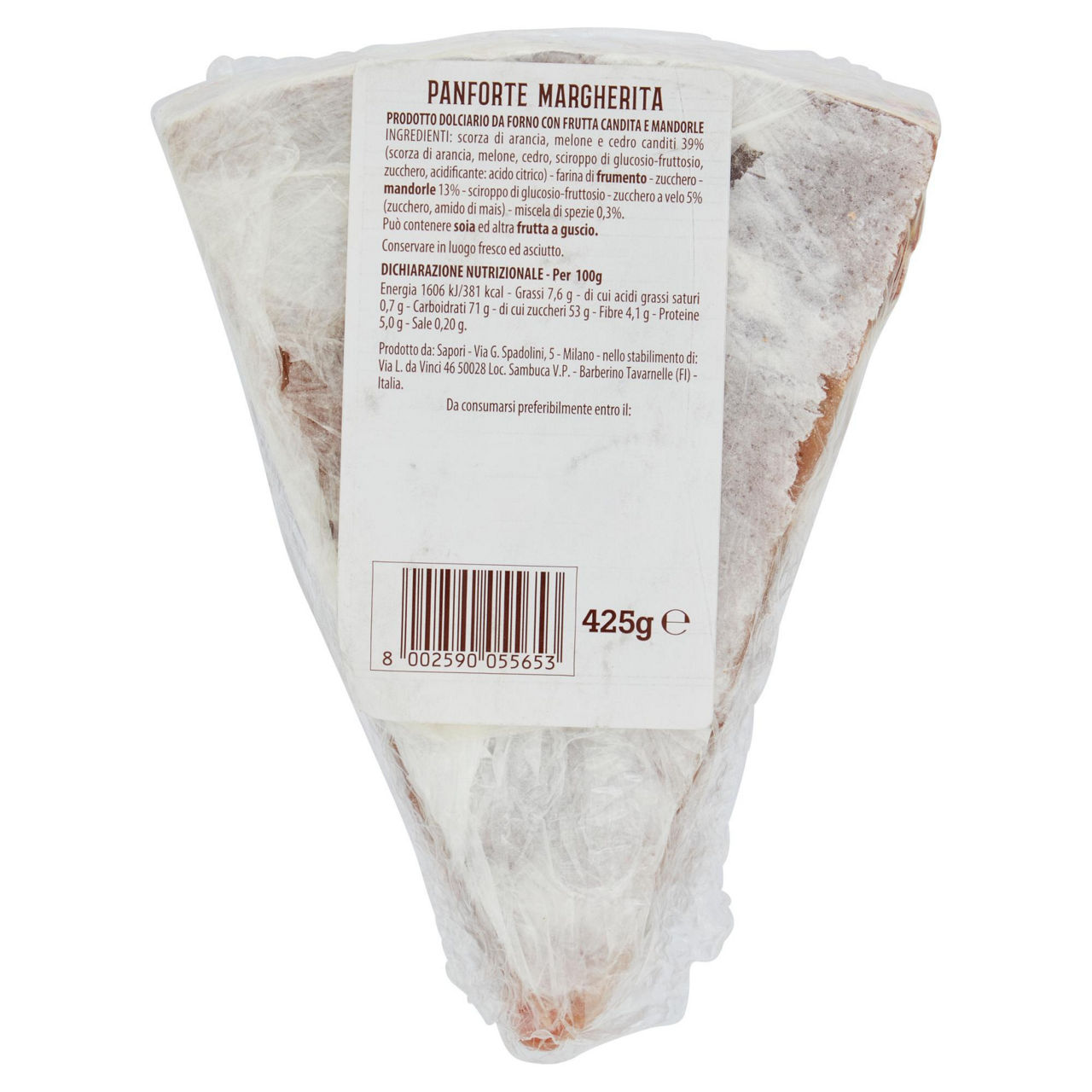 Spicchio di Panforte Margherita 425 gr - Immagine 41