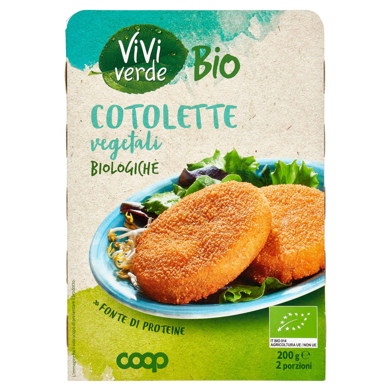 Cotolette vegetali bio 2 pz 200 gr