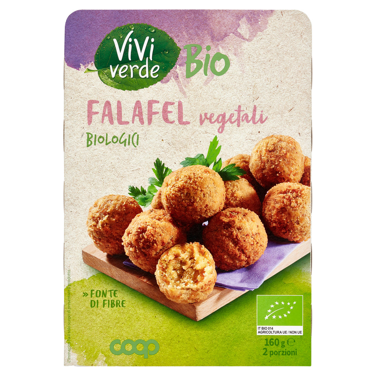 Falafel vegetali bio 2 pz 160 gr - Immagine 01