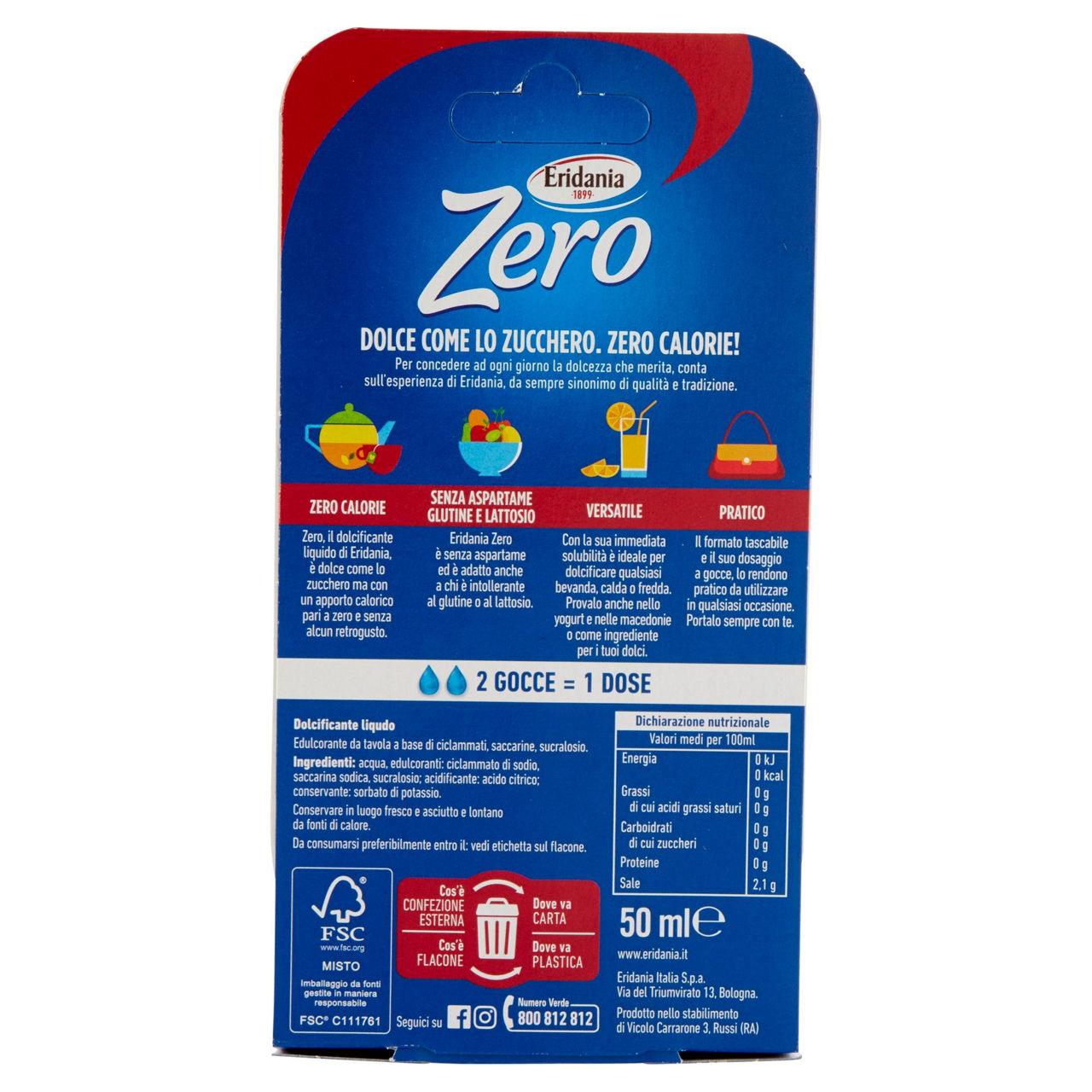 Dolcificante liquido zero calorie 50 ml - Immagine 31