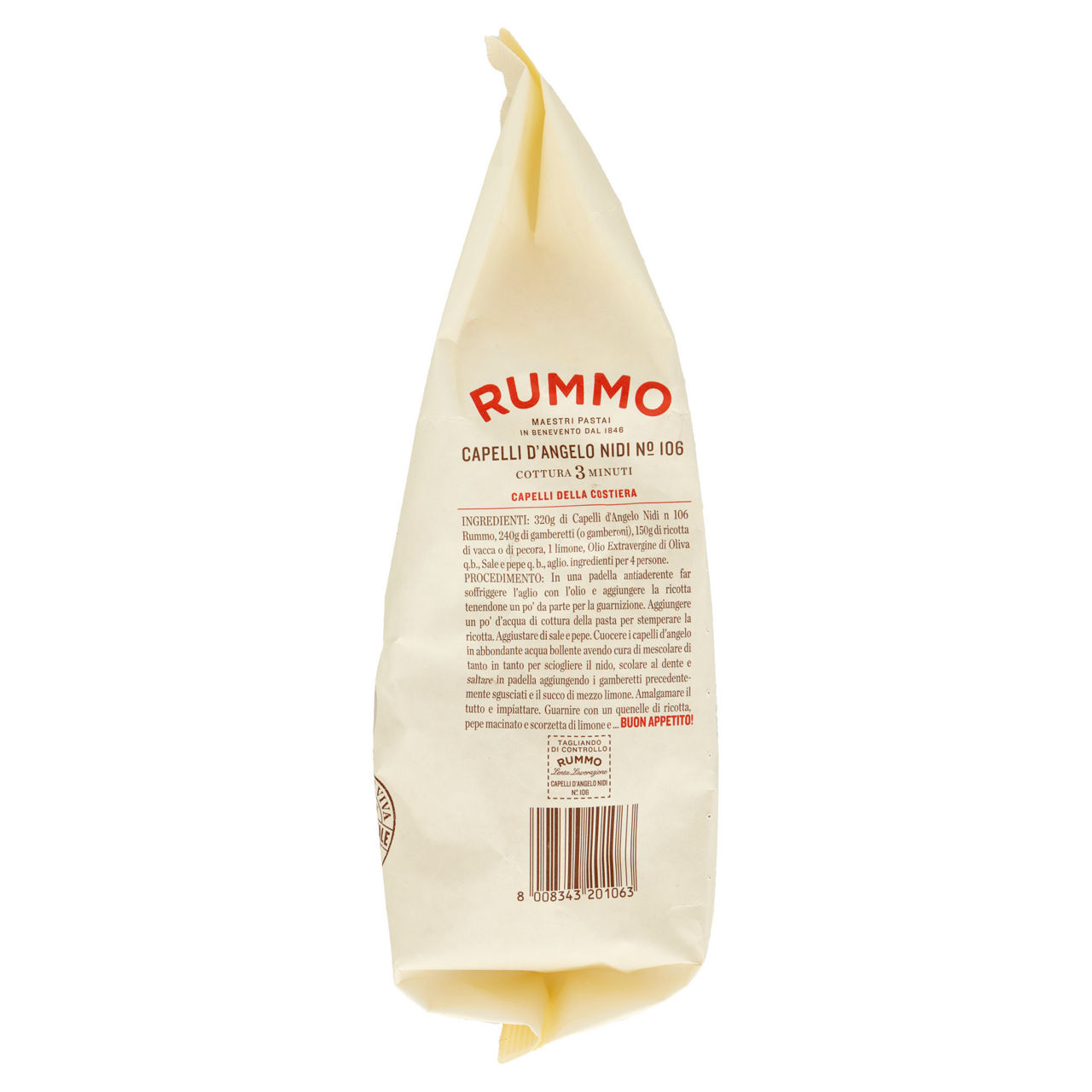 Capelli d'angelo nidi n° 106 rummo lenta lavorazione vassoio g 500 - Immagine 21
