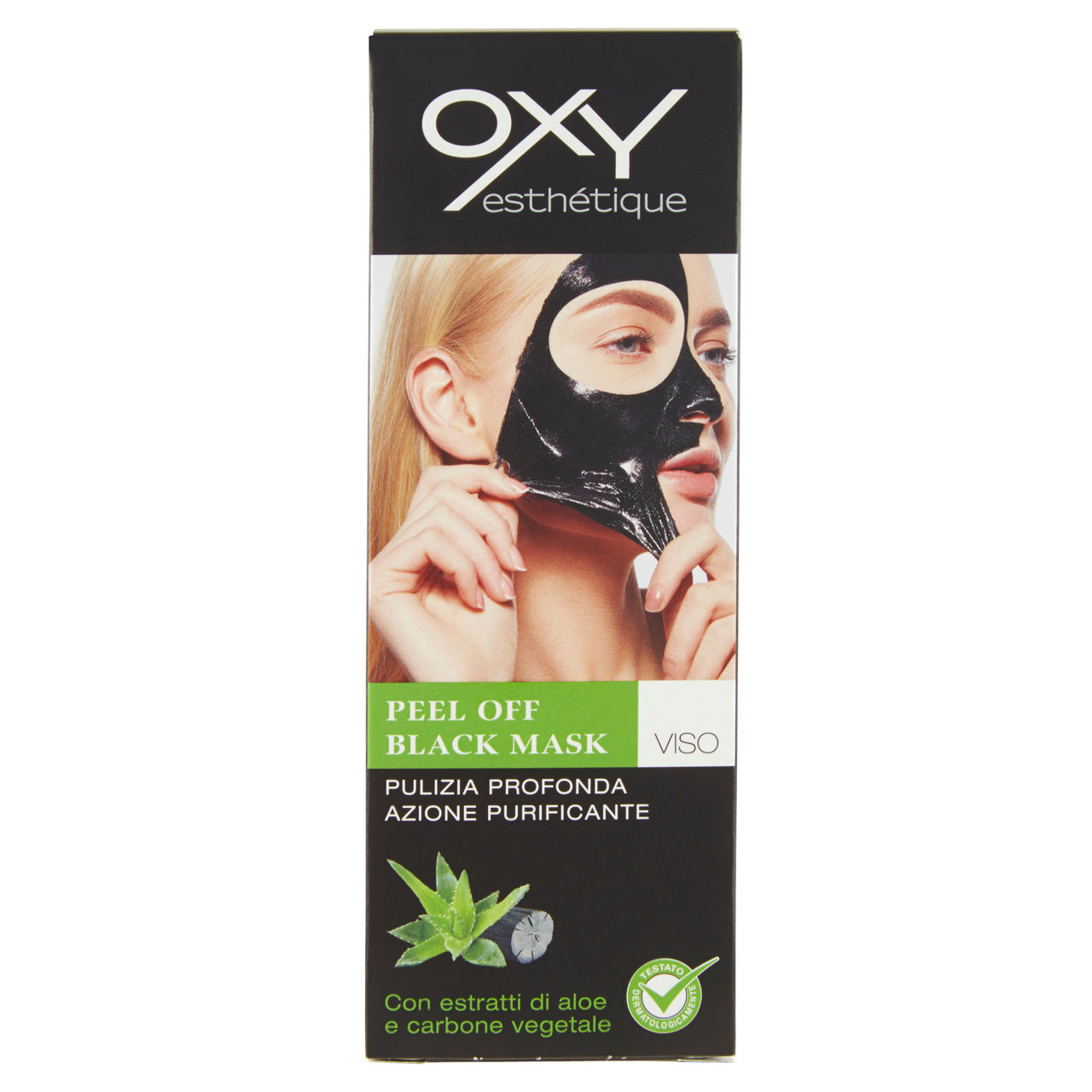 Maschera pulizia viso peel off black mask oxy ml 100 - Immagine 01