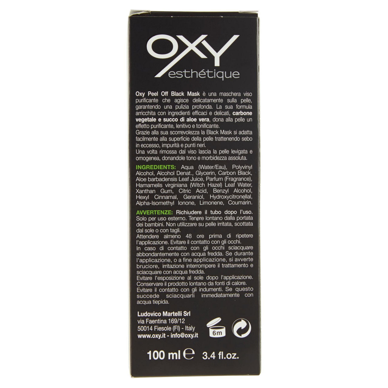 Maschera pulizia viso peel off black mask oxy ml 100 - Immagine 41