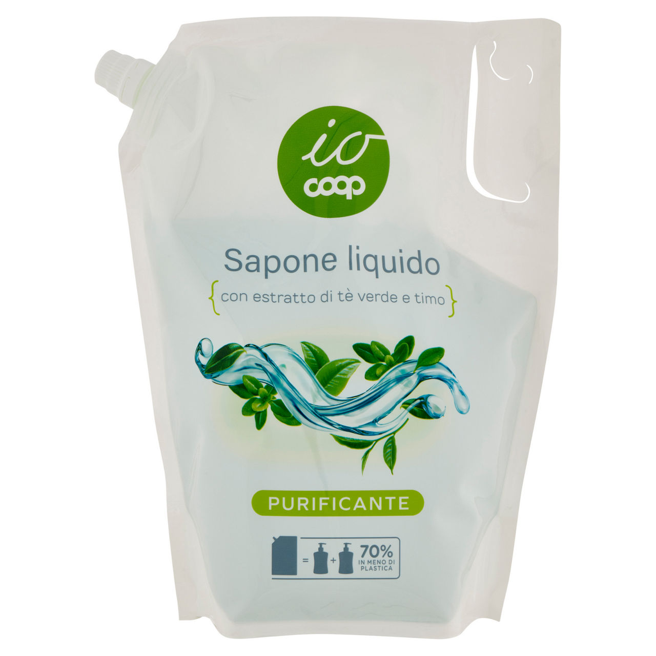 Ricarica sapone liquido io coop purificante l 1 - Immagine 01