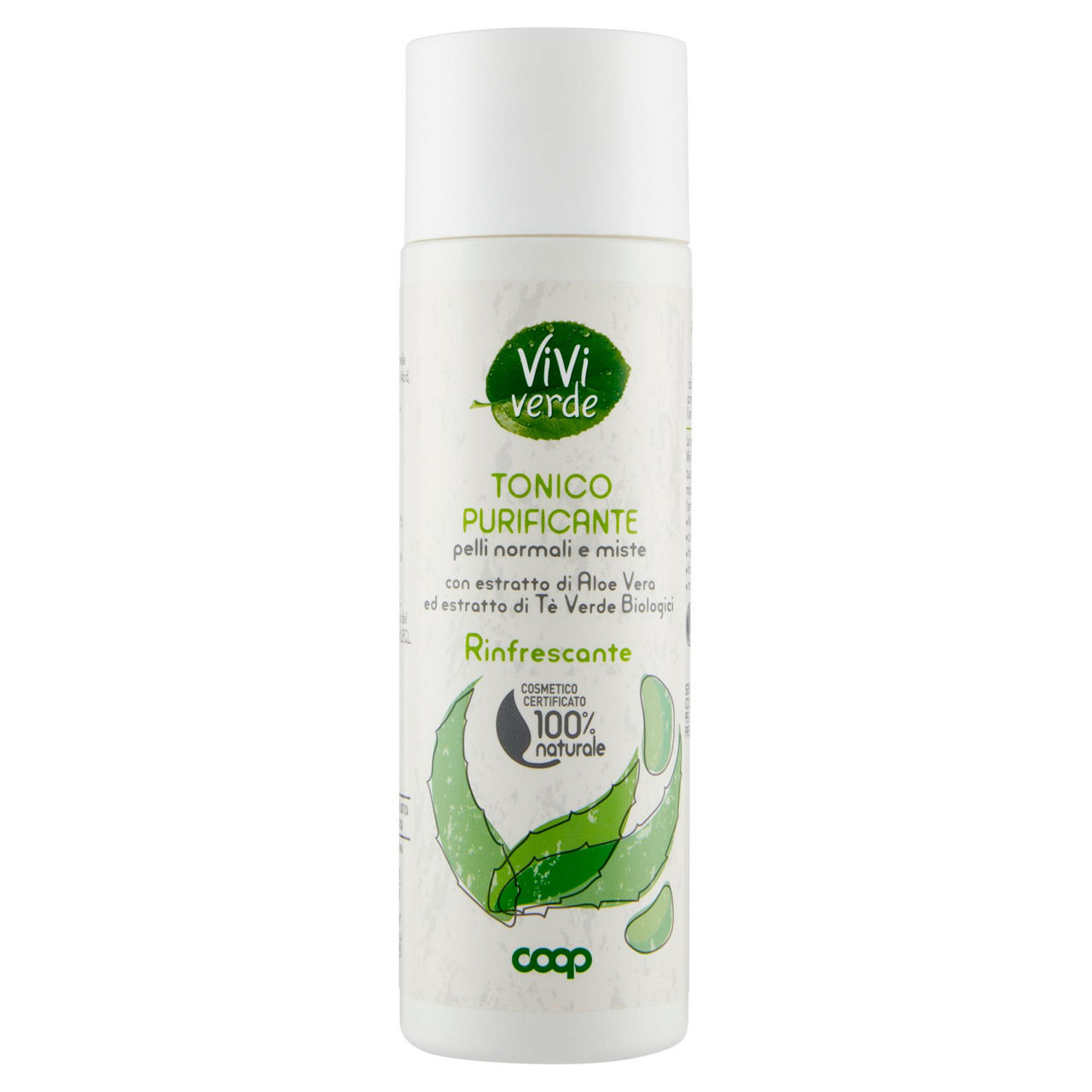 Tonico purificante pelli normali e miste vivi verde 200 ml