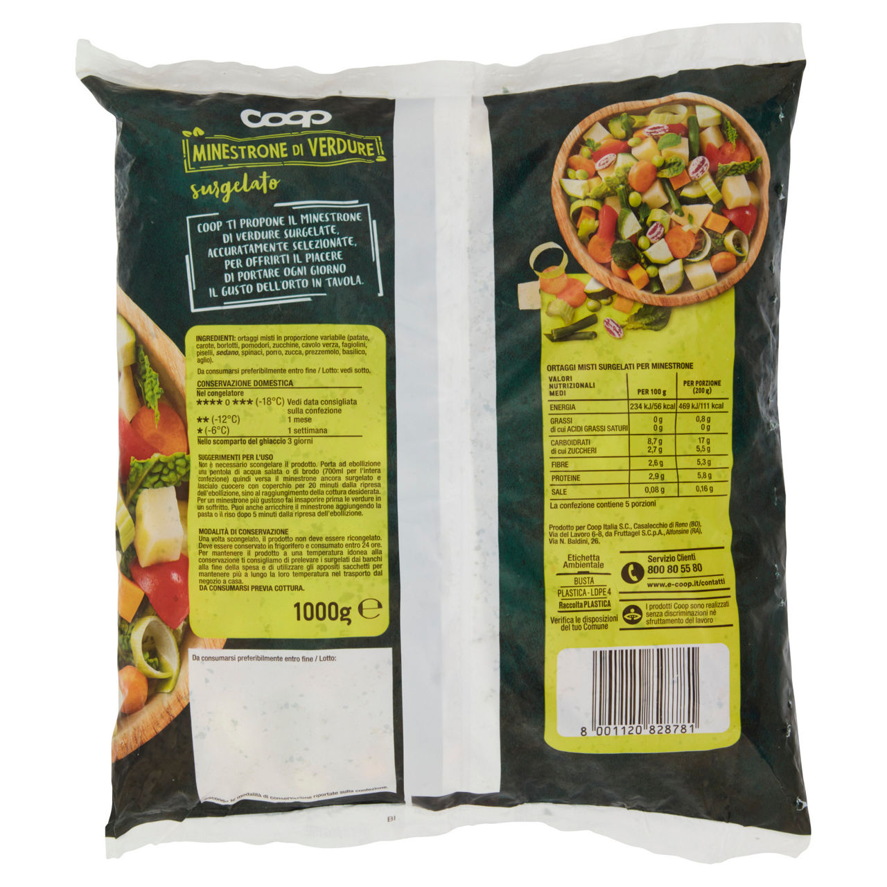 Minestrone di verdure surgelato 1 kg - Immagine 81