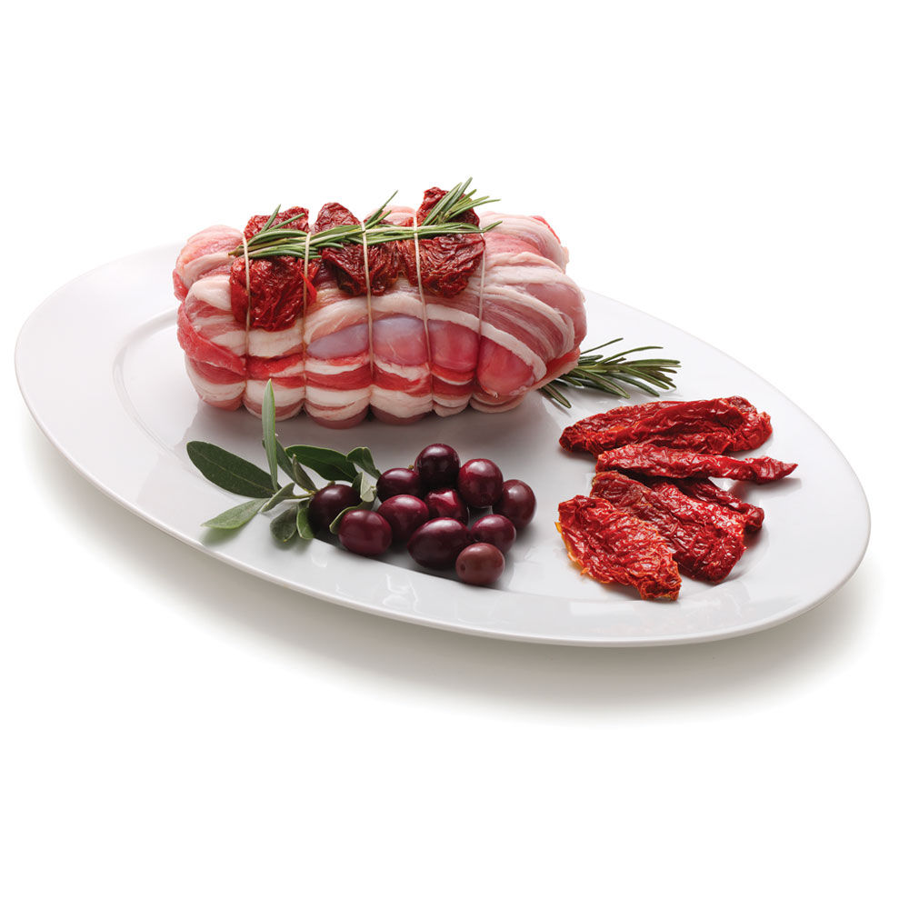 Coniglio ripieno con pomodori secchi e olive