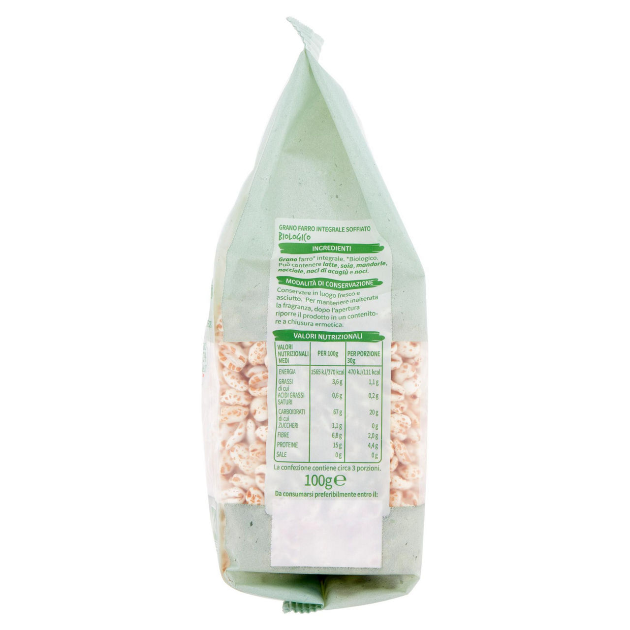 Farro soffiato integrale bio 100 gr - Immagine 41