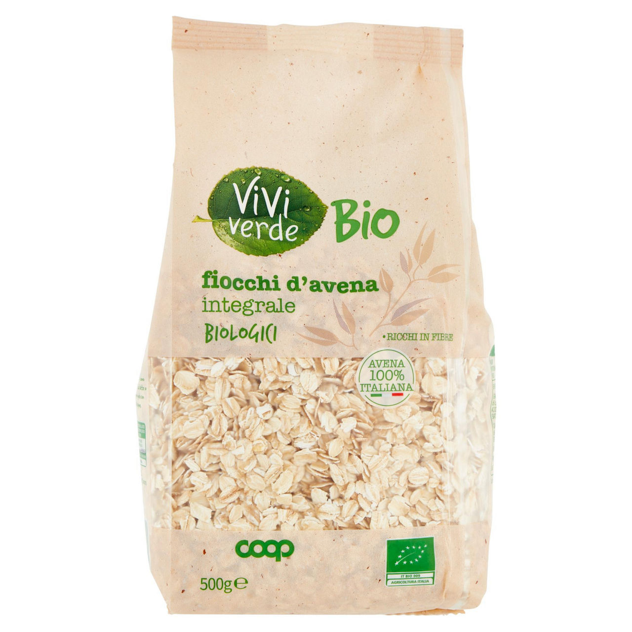 Fiocchi d'avena integrali biologico vivi verde 500g - Immagine 11