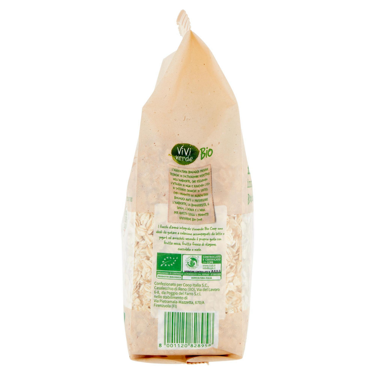 Fiocchi d'avena integrali biologico vivi verde 500g - Immagine 51