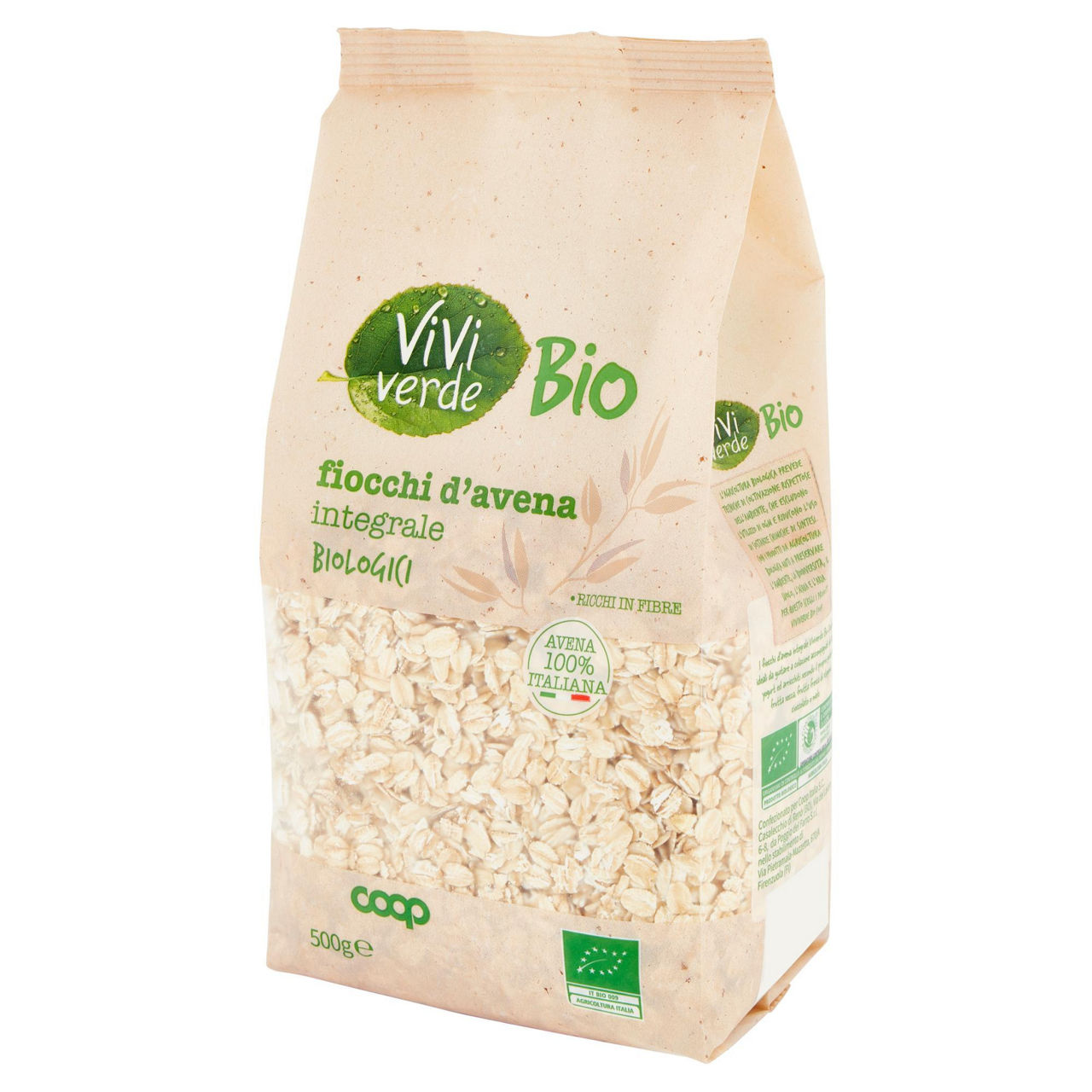 Fiocchi d'avena integrali biologico vivi verde 500g - Immagine 31