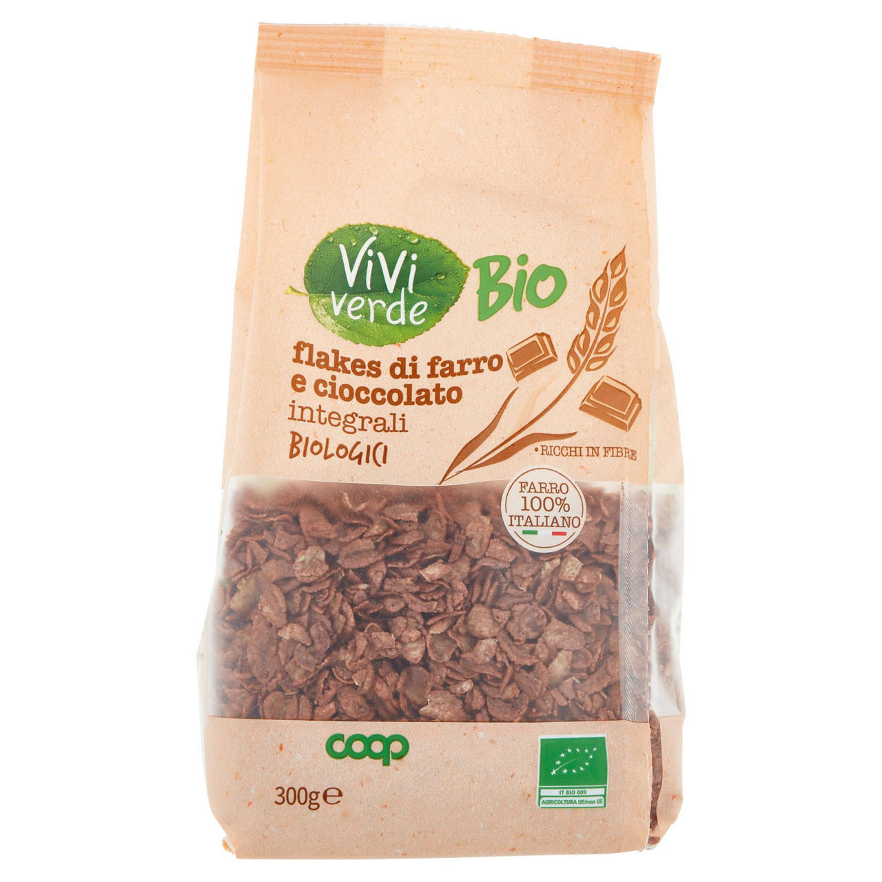 Flakes di farro e cioccolato integrali biologici vivi verde 300 g - Immagine 11