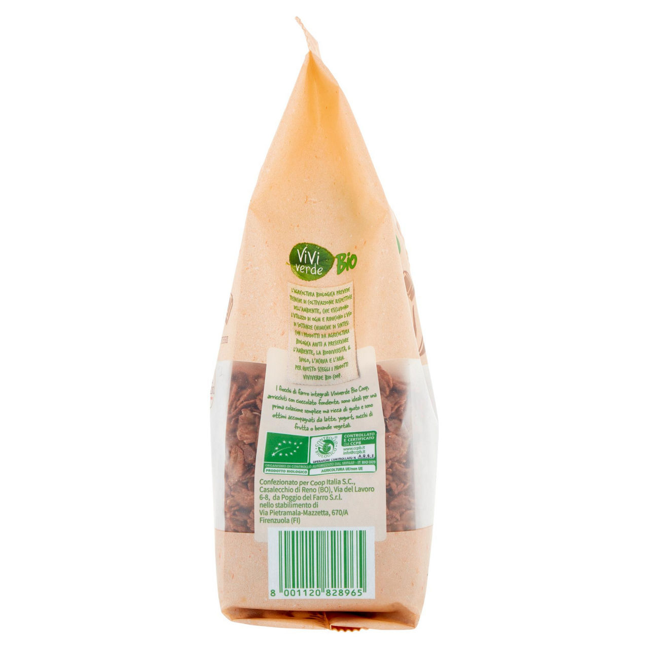 Flakes di farro e cioccolato integrali biologici vivi verde 300 g - Immagine 41
