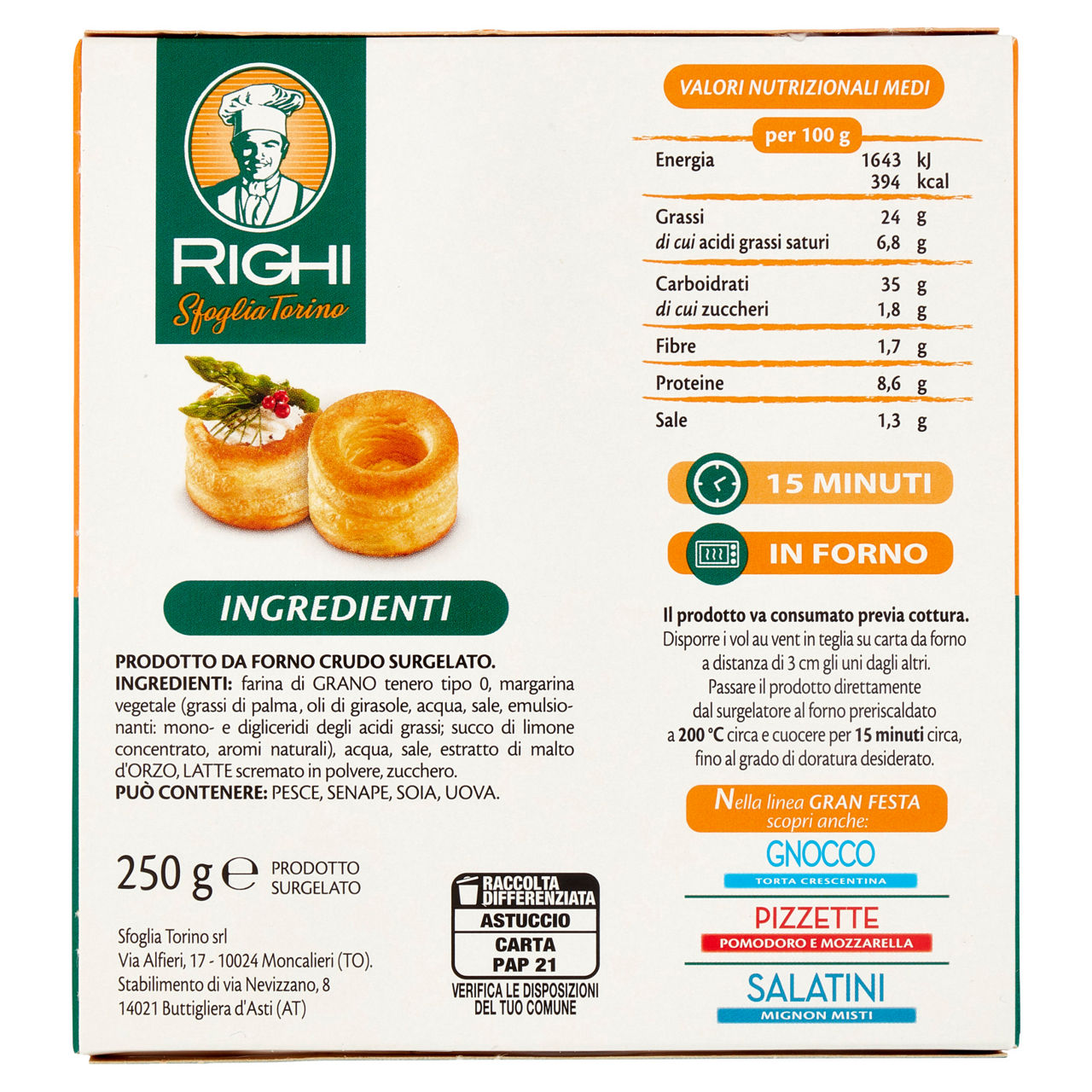 Vol au vent pasta sfoglia da farcire 250 gr - Immagine 21